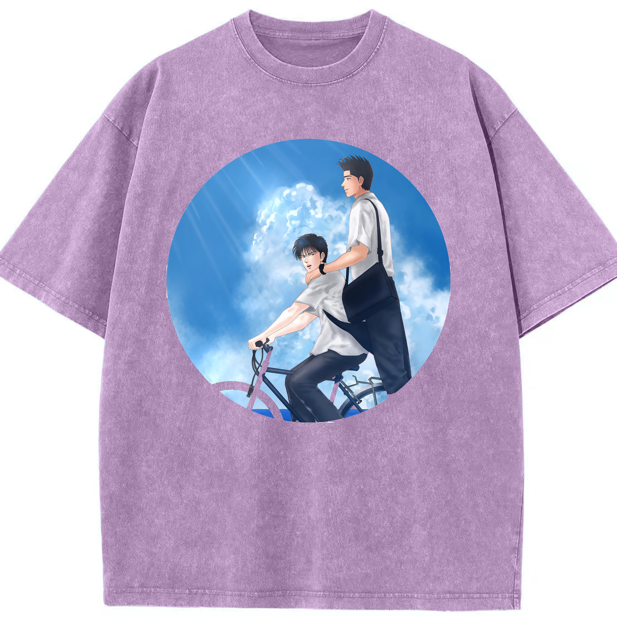 （画像用） SLAM DUNK／スラムダンク 綿100% ヴィンテージ風 半袖Tシャツ（フロントプリント）