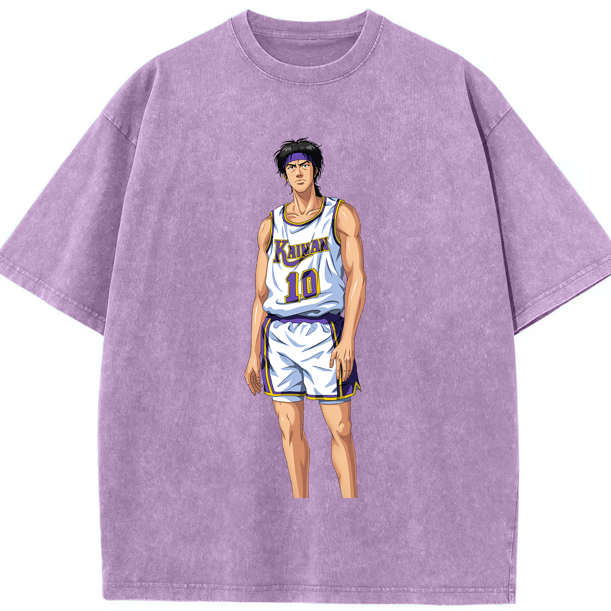 （画像用） SLAM DUNK／スラムダンク 綿100% ヴィンテージ風 半袖Tシャツ（フロントプリント）