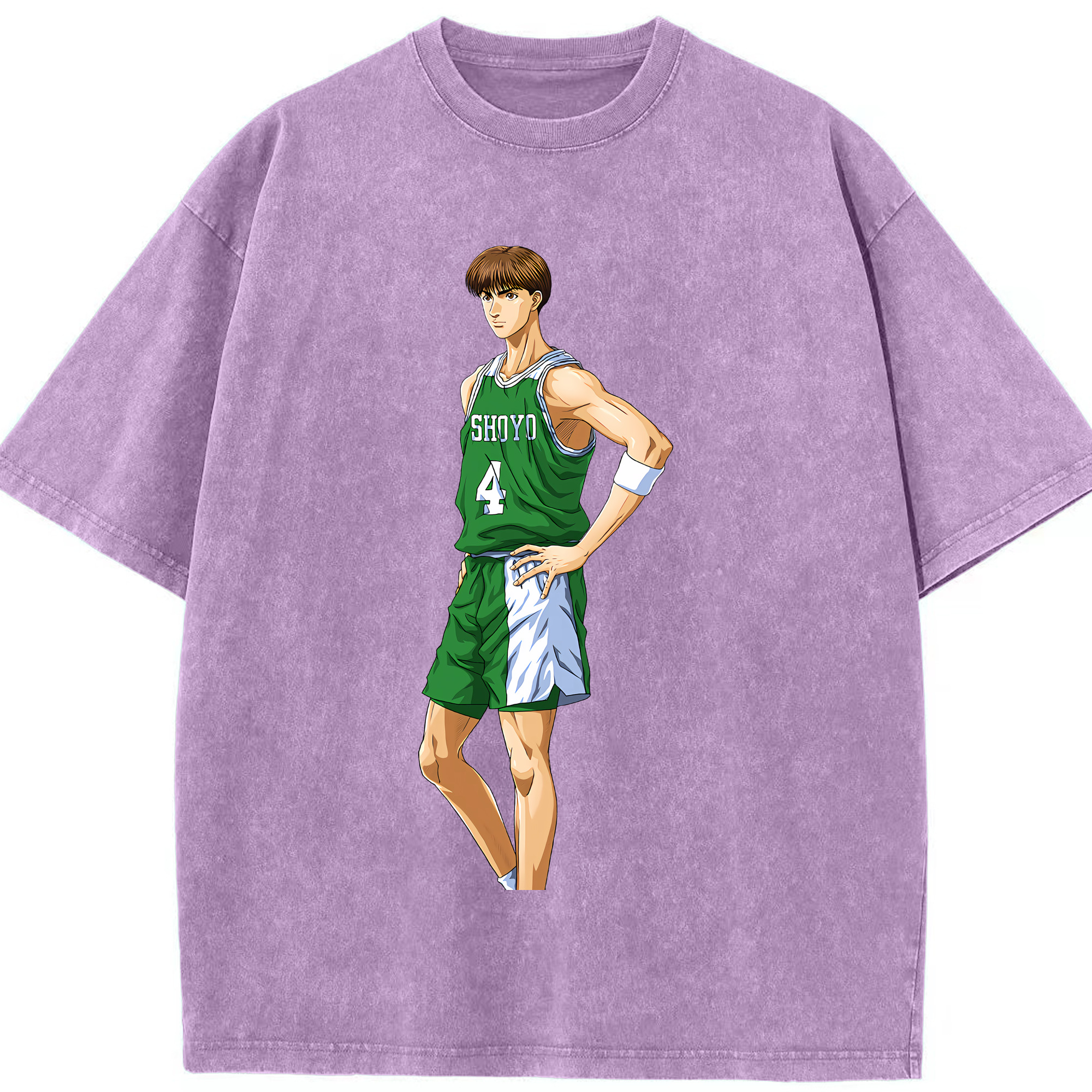 （画像用） SLAM DUNK／スラムダンク 綿100% ヴィンテージ風 半袖Tシャツ（フロントプリント）