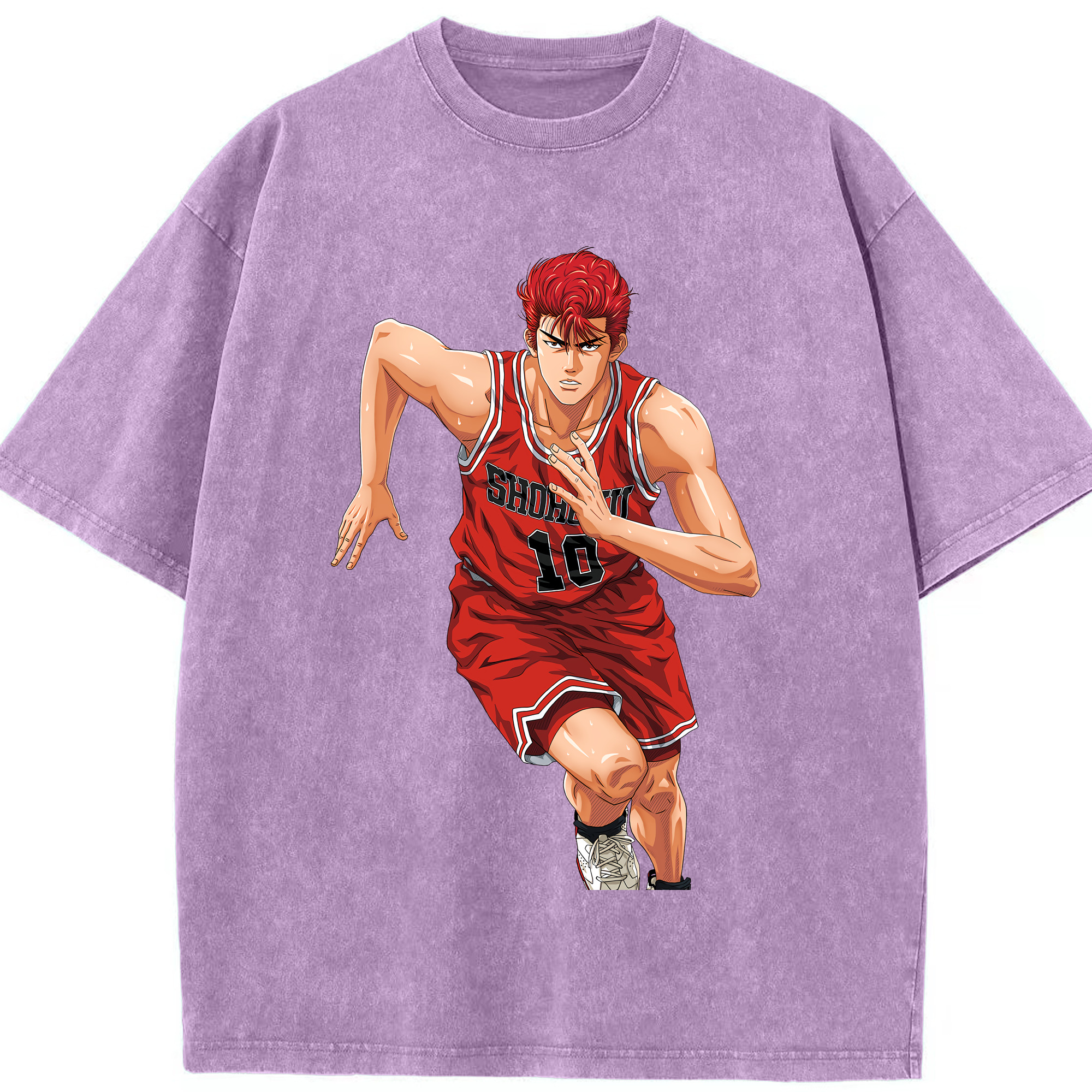 （画像用） SLAM DUNK／スラムダンク 綿100% ヴィンテージ風 半袖Tシャツ（フロントプリント）