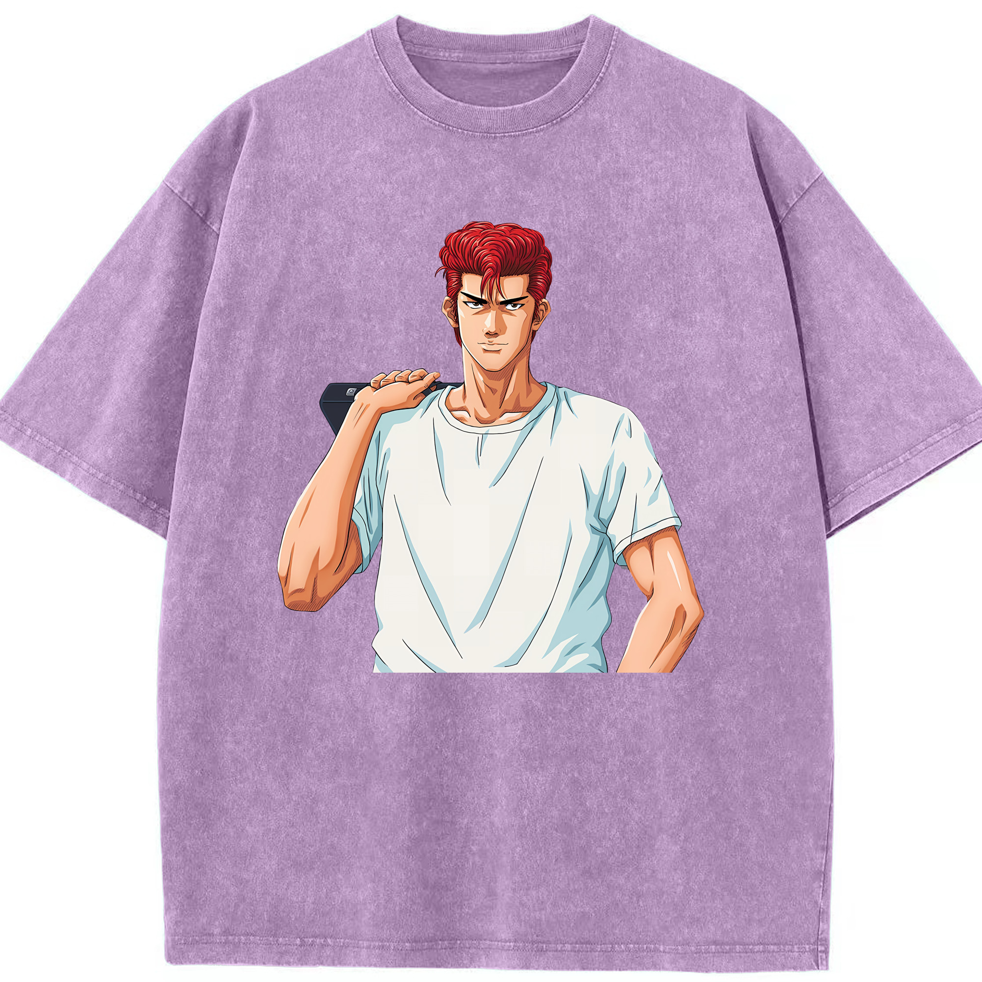 （画像用） SLAM DUNK／スラムダンク 綿100% ヴィンテージ風 半袖Tシャツ（フロントプリント）