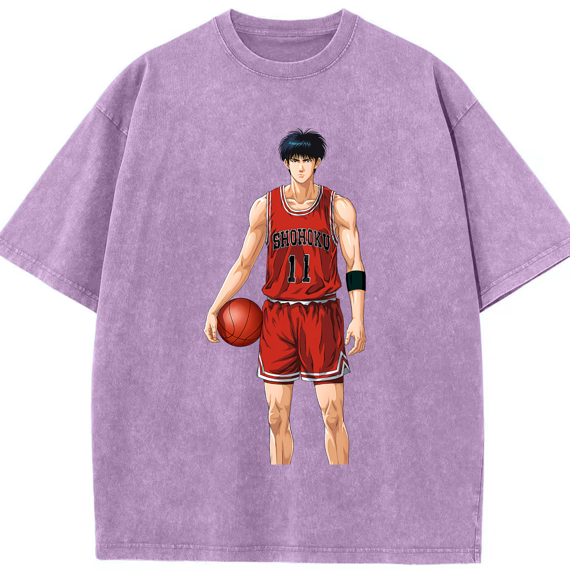 （画像用） SLAM DUNK／スラムダンク 綿100% ヴィンテージ風 半袖Tシャツ（フロントプリント）