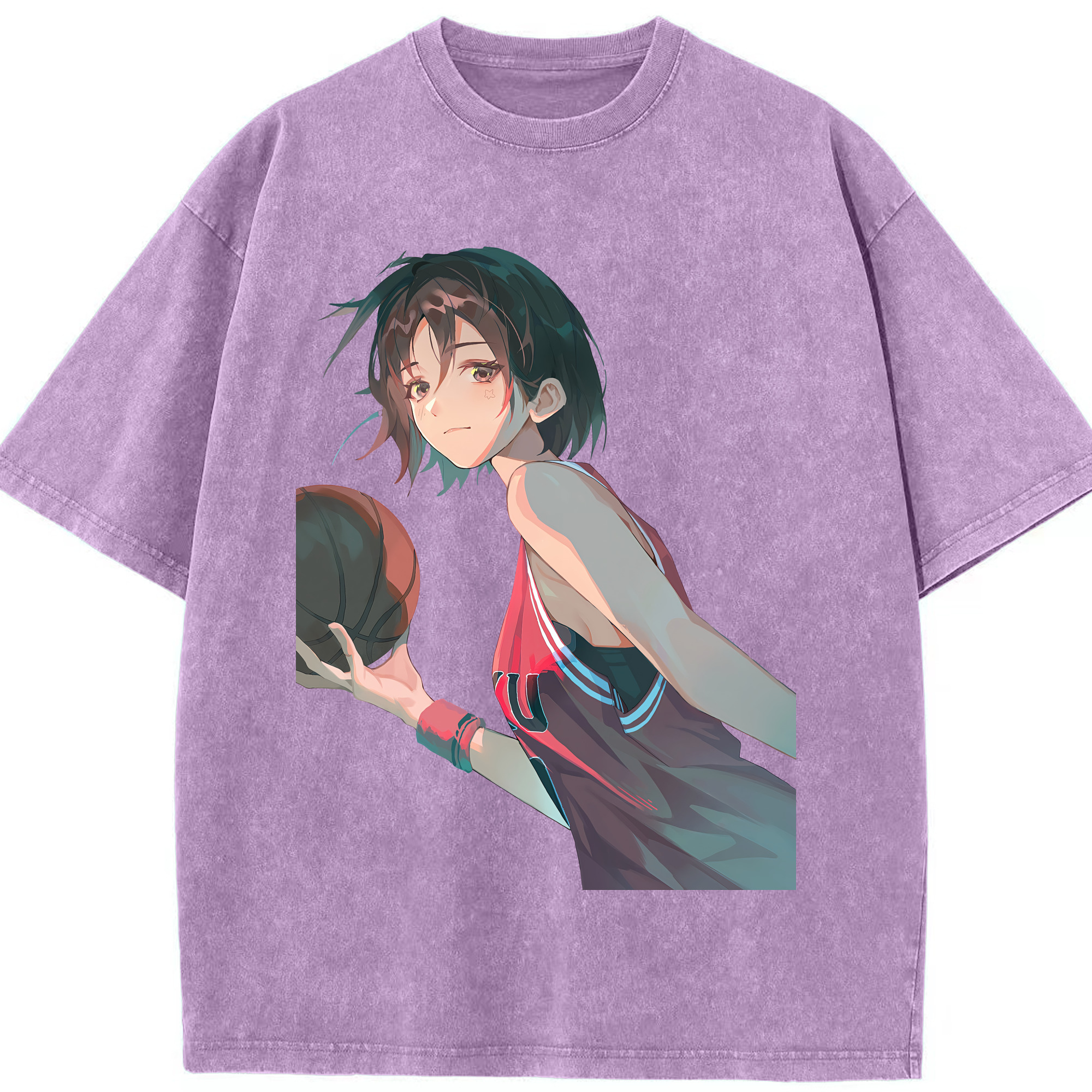 （画像用） SLAM DUNK／スラムダンク 綿100% ヴィンテージ風 半袖Tシャツ（フロントプリント）