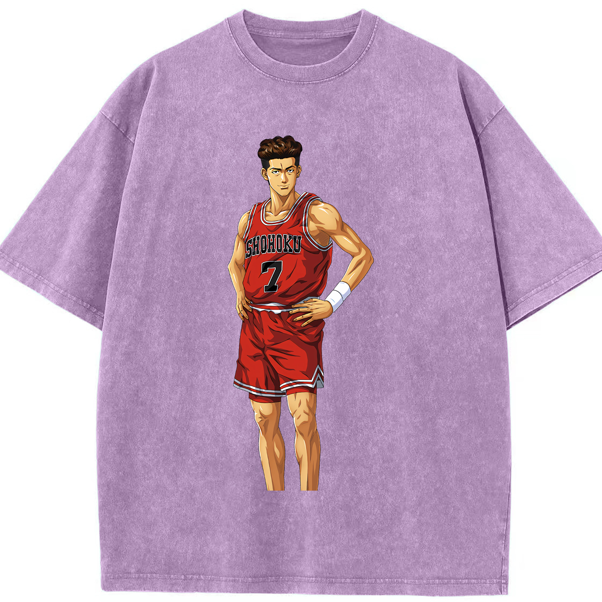 （画像用） SLAM DUNK／スラムダンク 綿100% ヴィンテージ風 半袖Tシャツ（フロントプリント）