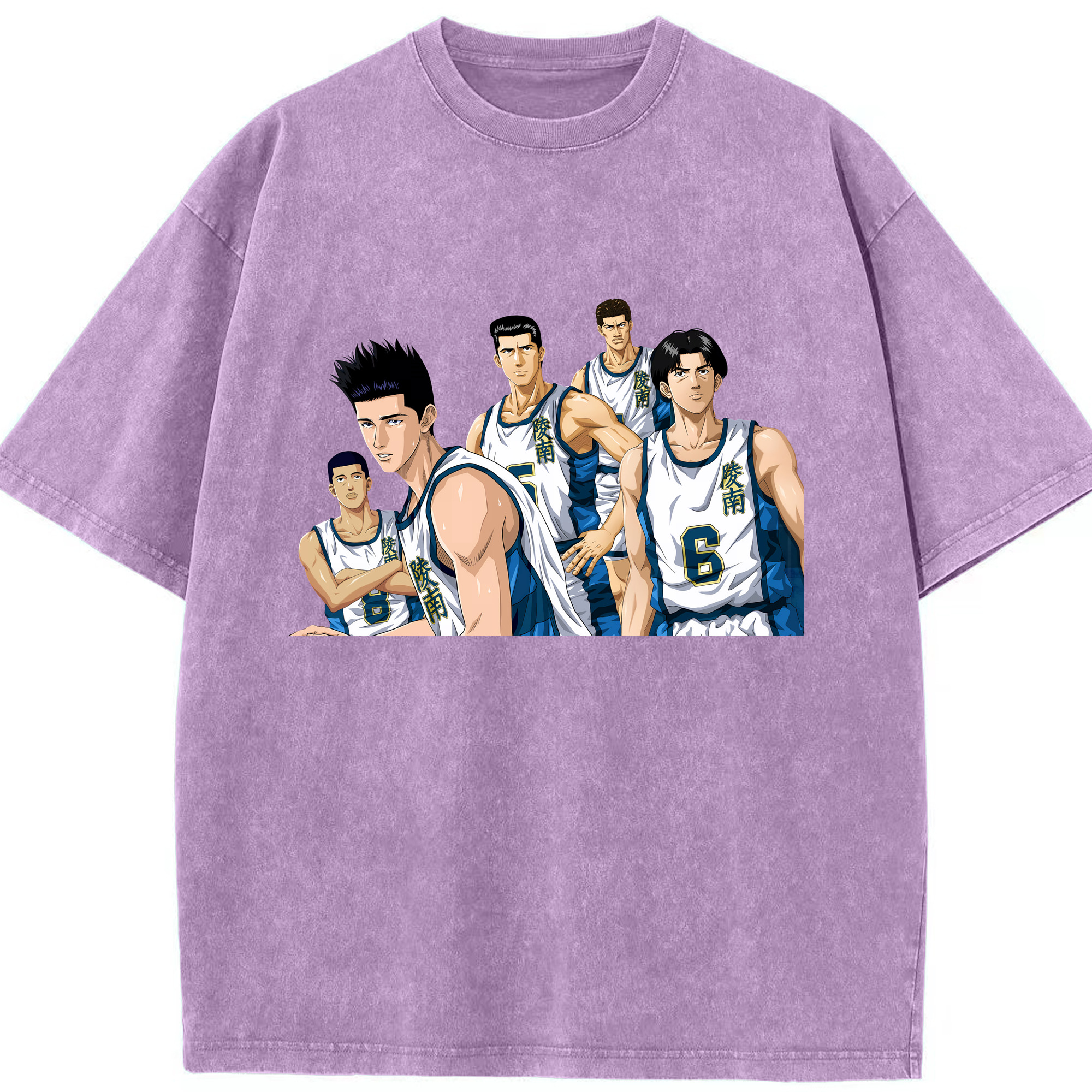 （画像用） SLAM DUNK／スラムダンク 綿100% ヴィンテージ風 半袖Tシャツ（フロントプリント）
