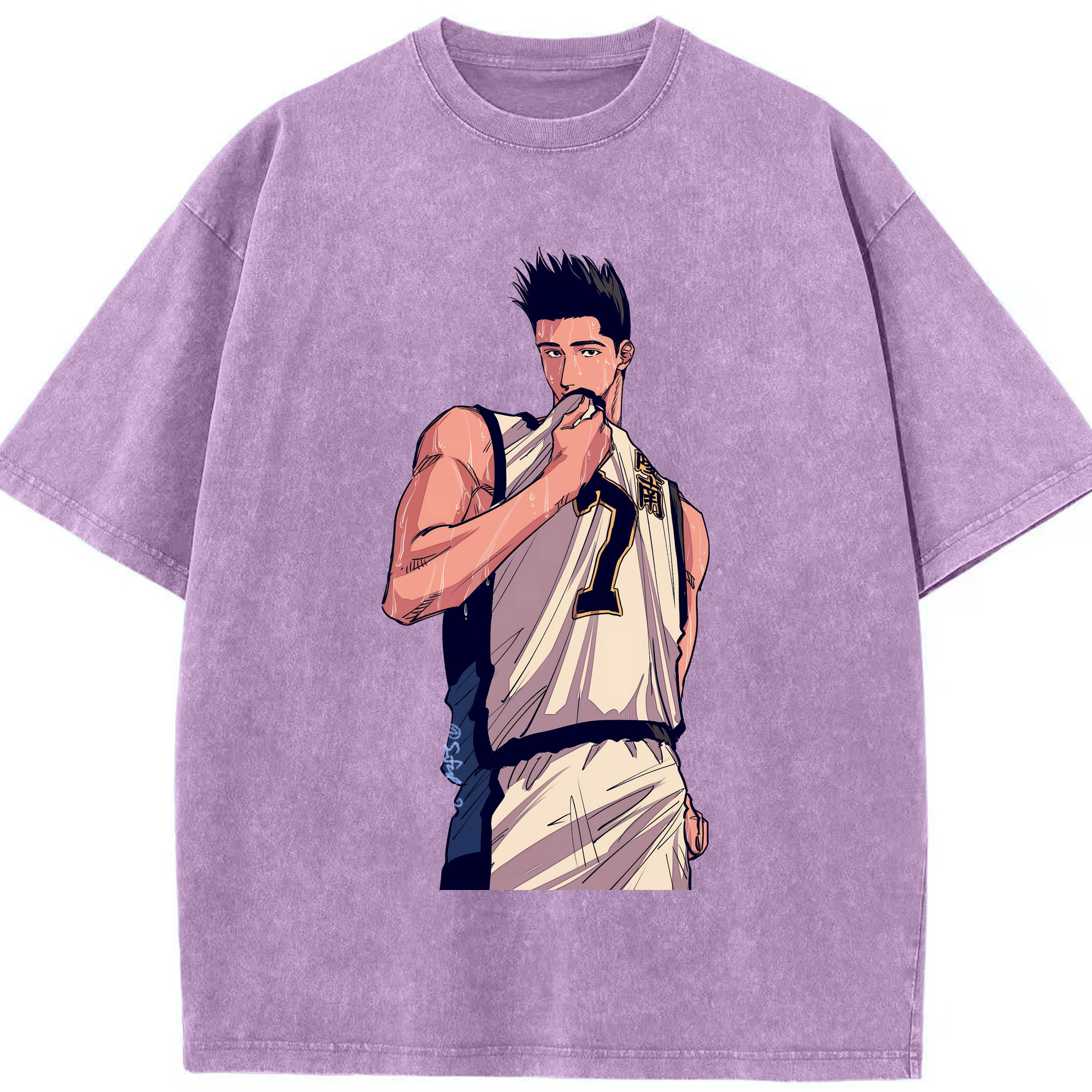 （画像用） SLAM DUNK／スラムダンク 綿100% ヴィンテージ風 半袖Tシャツ（フロントプリント）