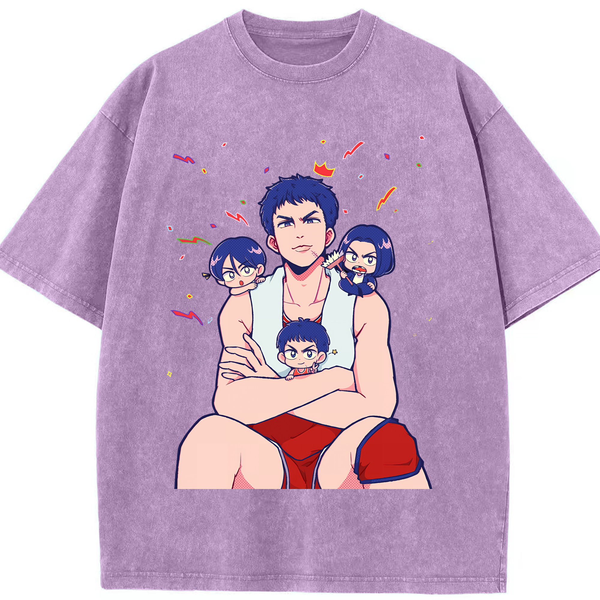 （画像用） SLAM DUNK／スラムダンク 綿100% ヴィンテージ風 半袖Tシャツ（フロントプリント）