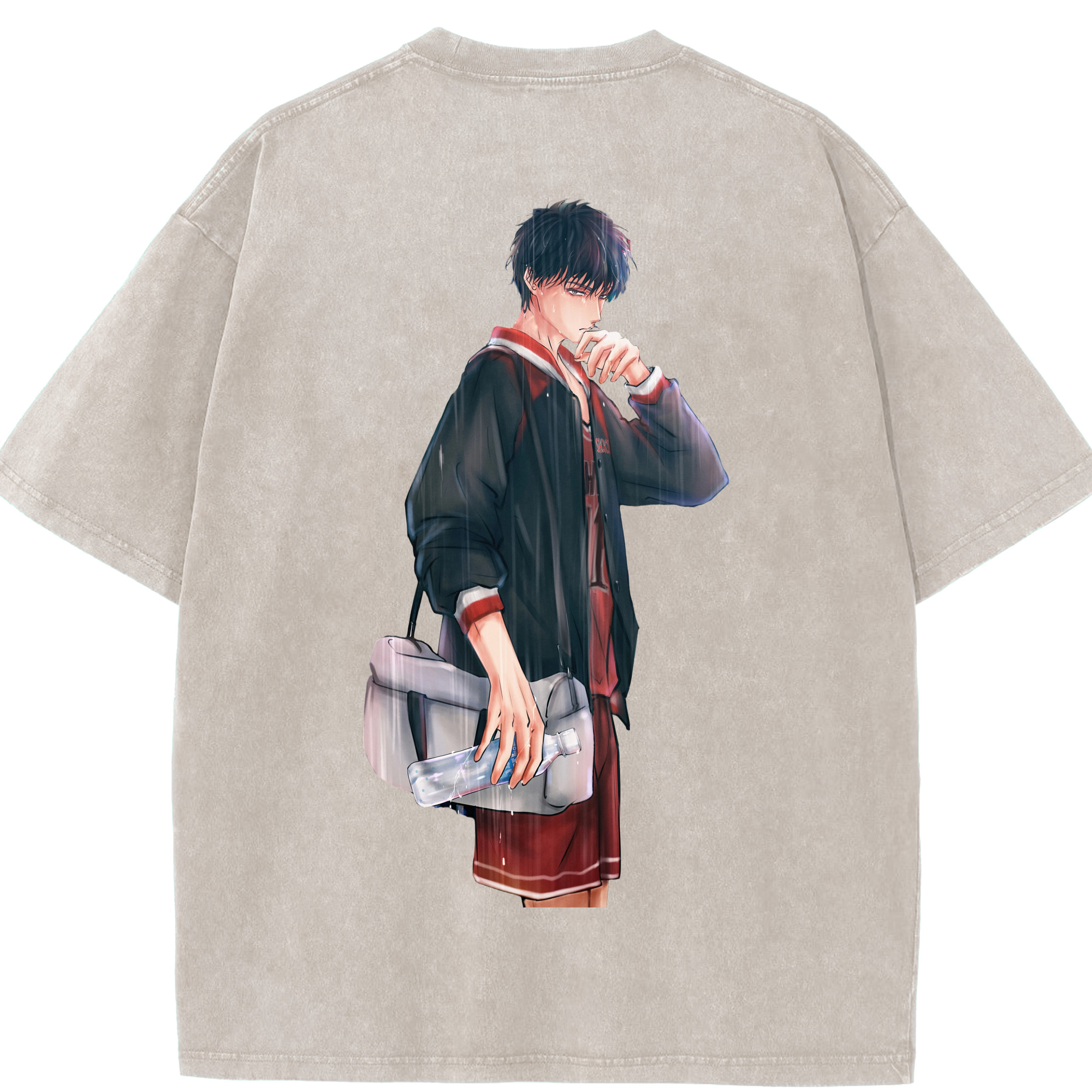 （画像用） SLAM DUNK／スラムダンク 綿100% ヴィンテージ風 半袖Tシャツ（背面プリント）