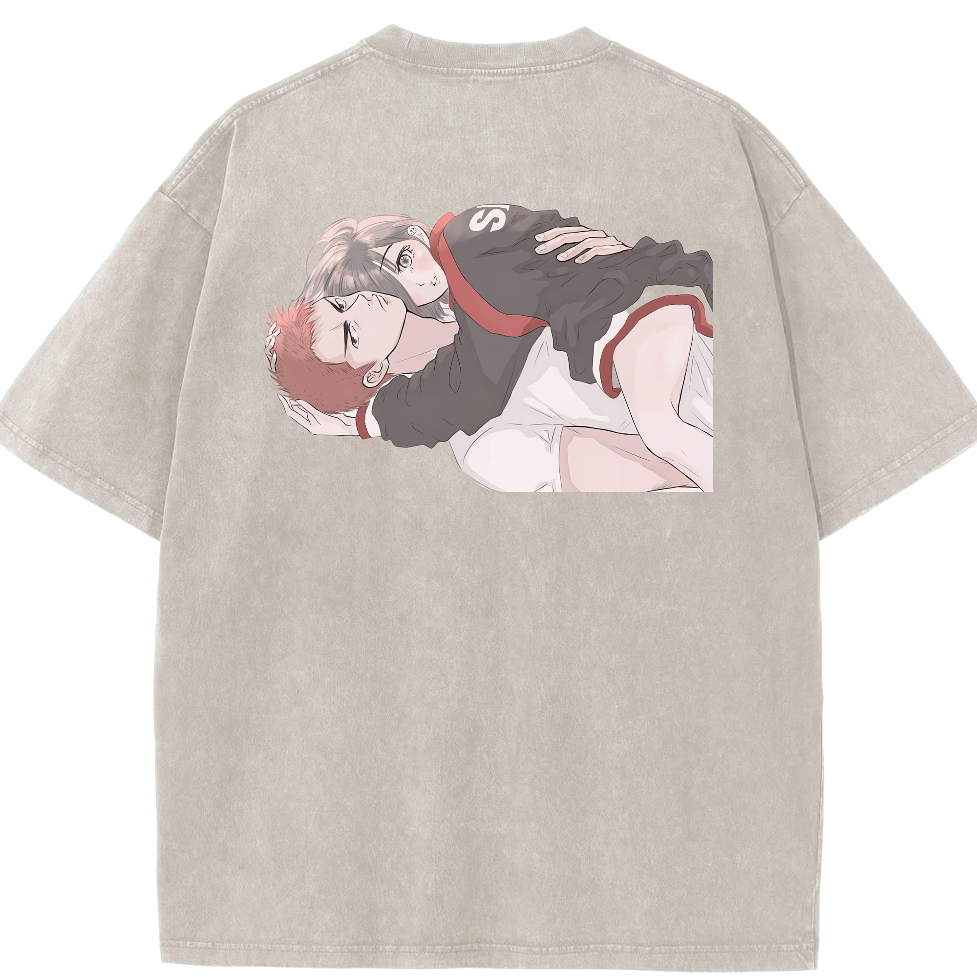 （画像用） SLAM DUNK／スラムダンク 綿100% ヴィンテージ風 半袖Tシャツ（背面プリント）
