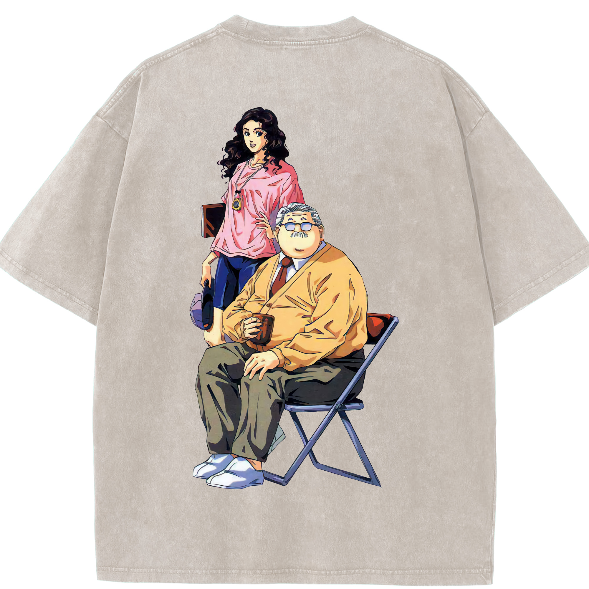 SLAM DUNK／スラムダンク 綿100% ヴィンテージ風 半袖Tシャツ（背面プリント）