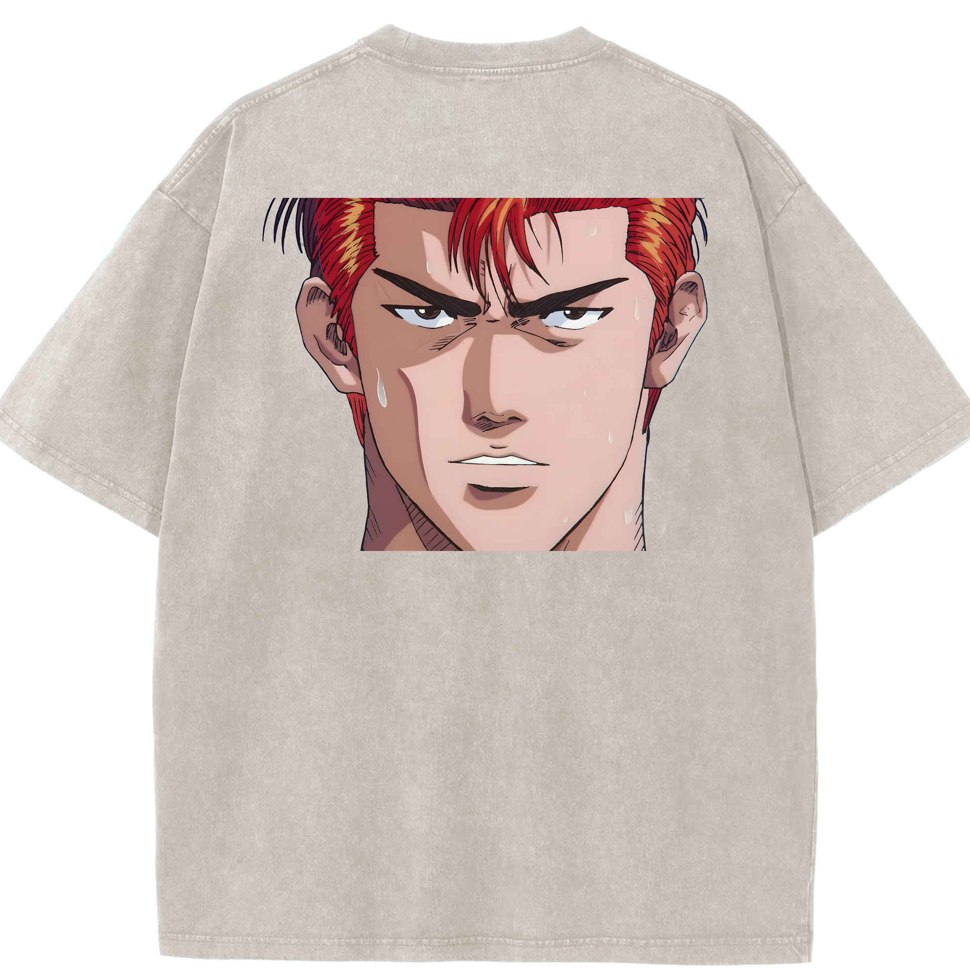 （画像用） SLAM DUNK／スラムダンク 綿100% ヴィンテージ風 半袖Tシャツ（背面プリント）