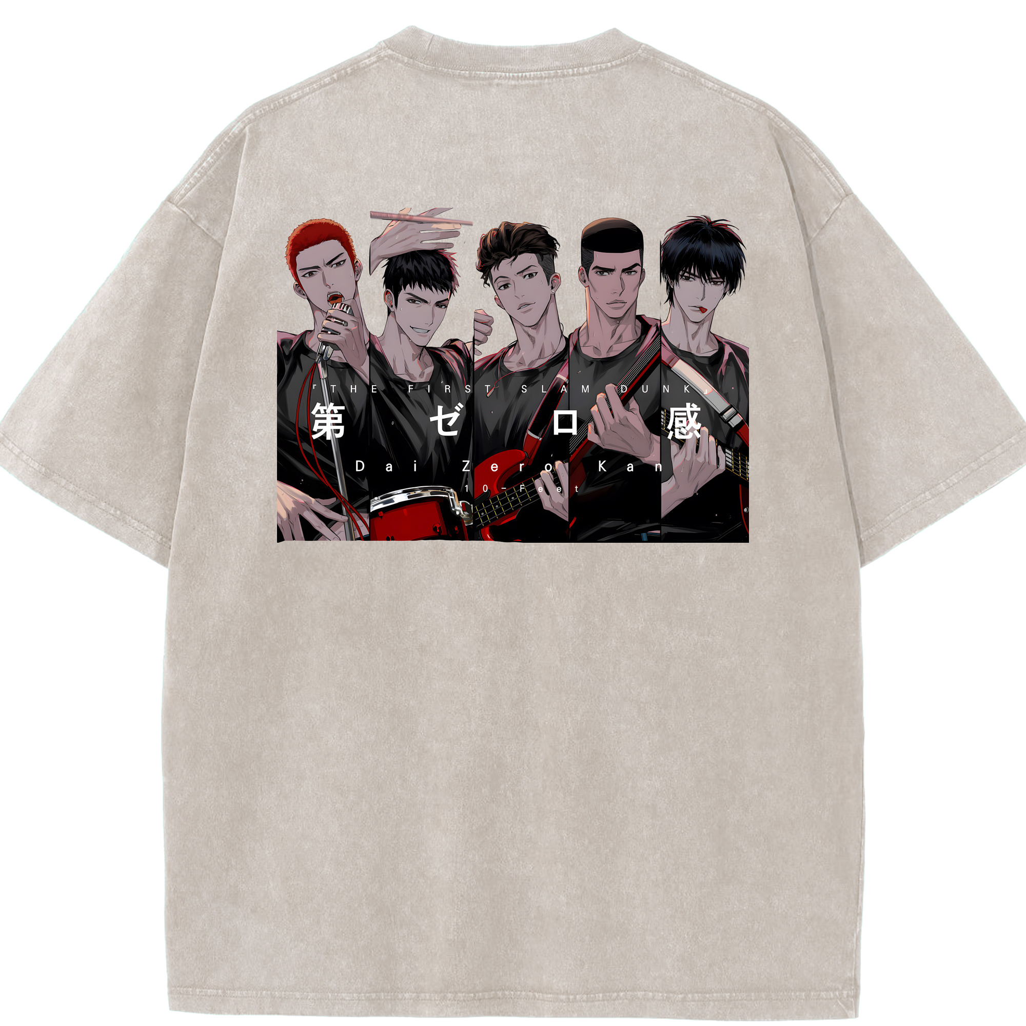 （画像用） SLAM DUNK／スラムダンク 綿100% ヴィンテージ風 半袖Tシャツ（背面プリント）