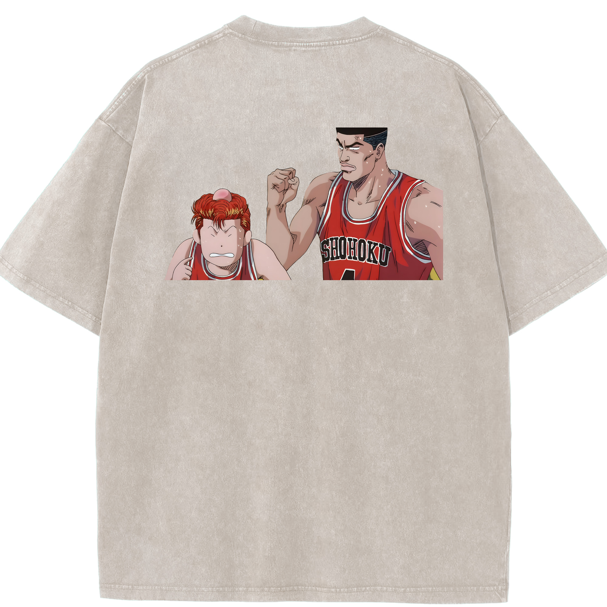 （画像用） SLAM DUNK／スラムダンク 綿100% ヴィンテージ風 半袖Tシャツ（背面プリント）