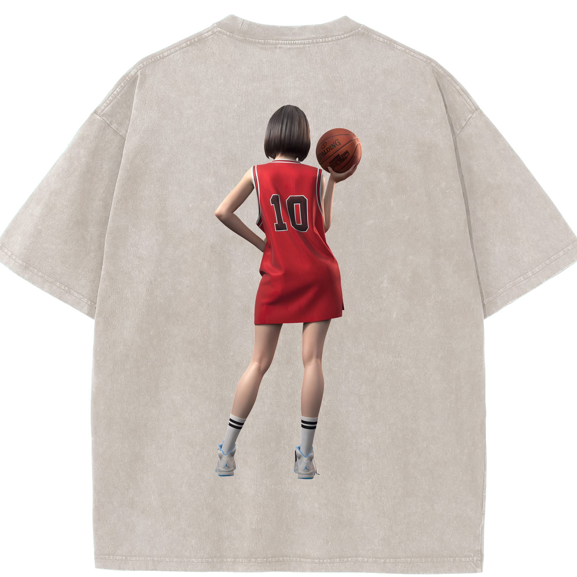 （画像用） SLAM DUNK／スラムダンク 綿100% ヴィンテージ風 半袖Tシャツ（背面プリント）