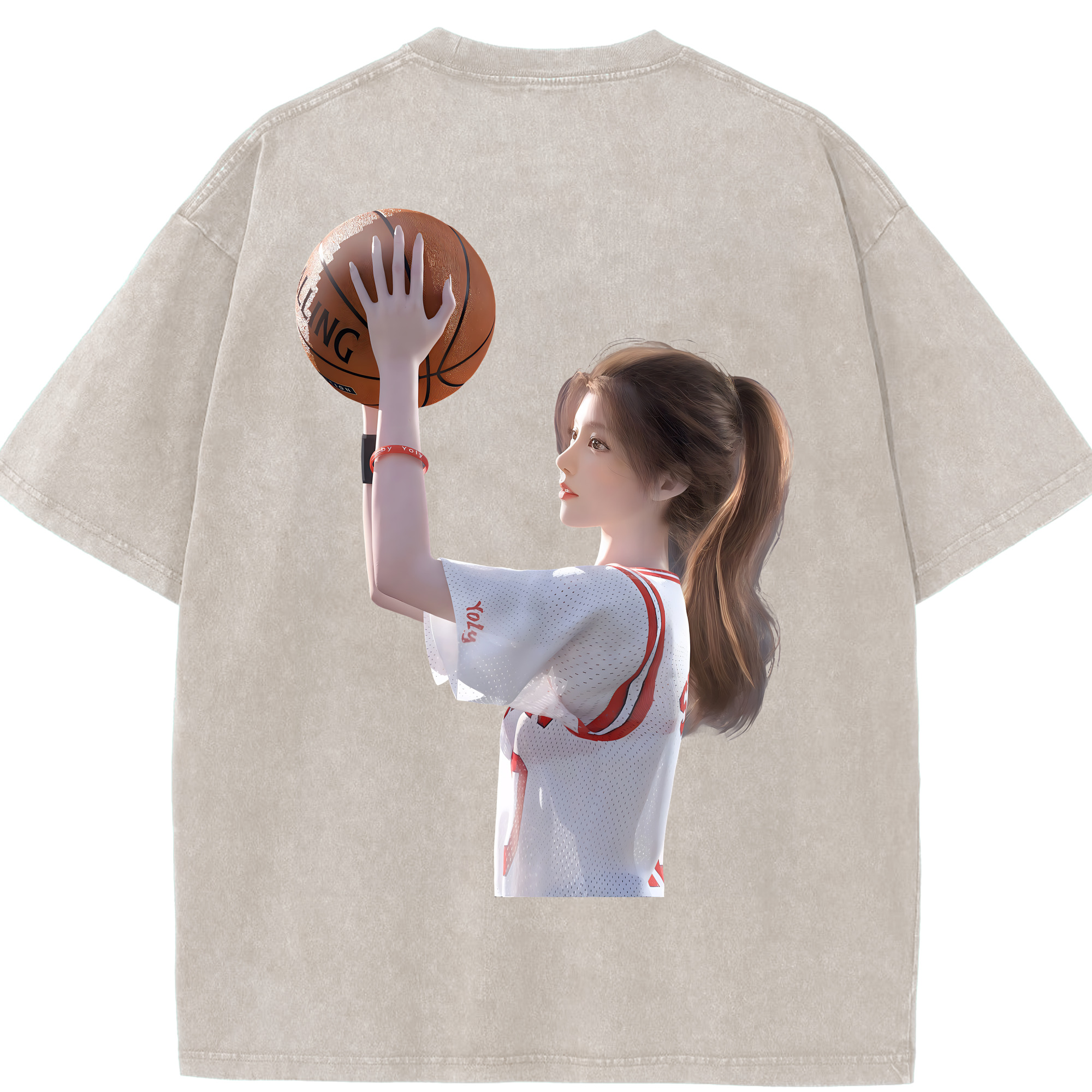 （画像用） SLAM DUNK／スラムダンク 綿100% ヴィンテージ風 半袖Tシャツ（背面プリント）