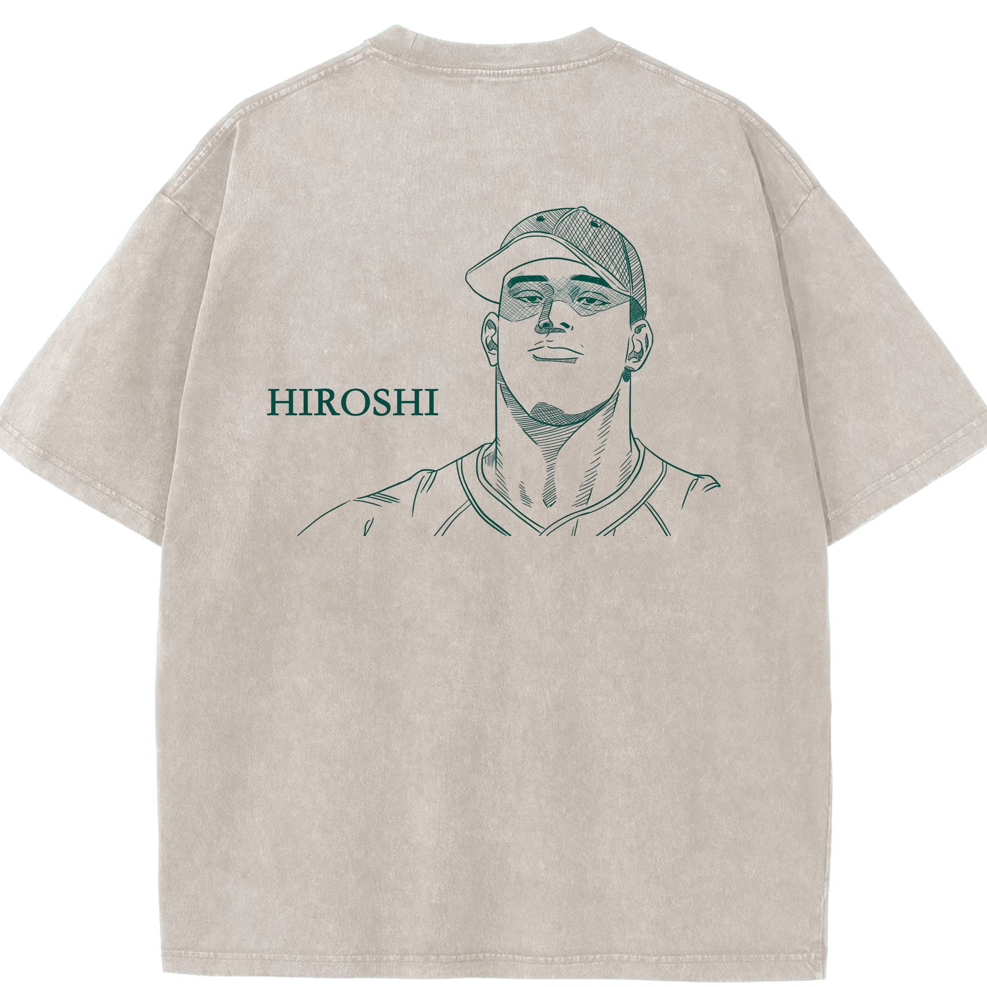 SLAM DUNK／スラムダンク 綿100% ヴィンテージ風 半袖Tシャツ（背面プリント）