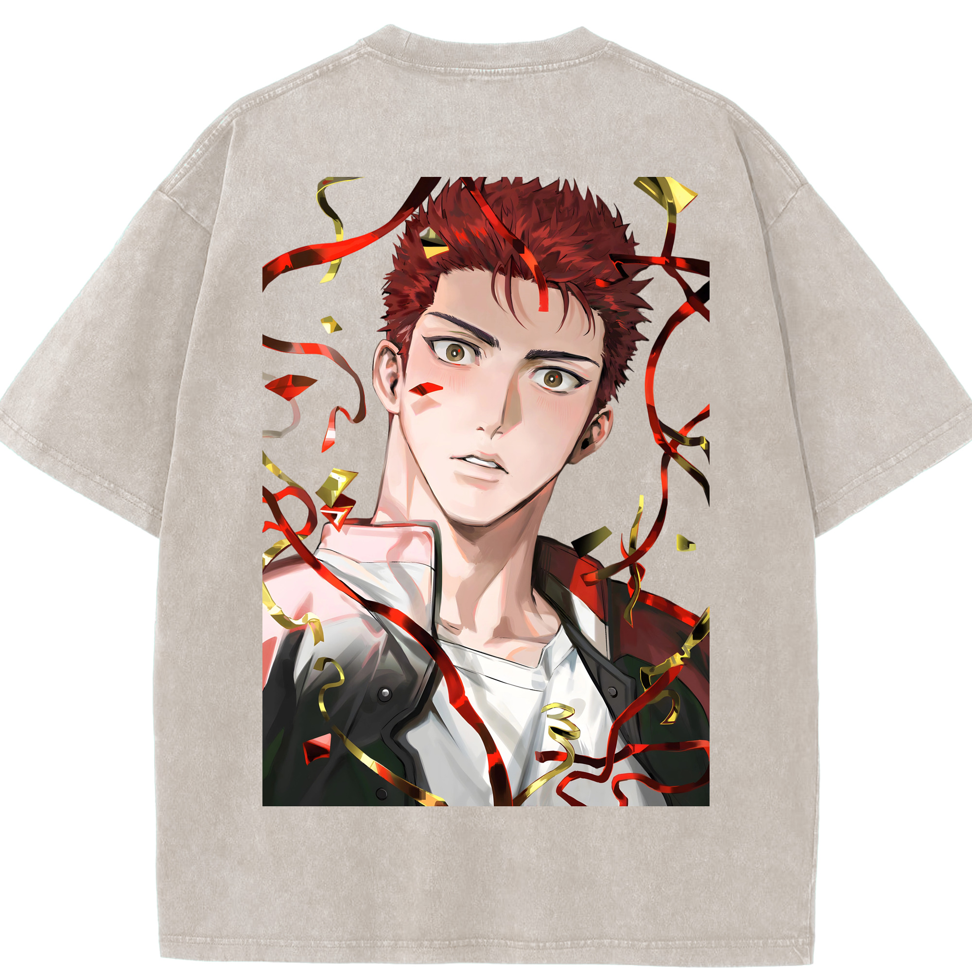 （画像用） SLAM DUNK／スラムダンク 綿100% ヴィンテージ風 半袖Tシャツ（背面プリント）