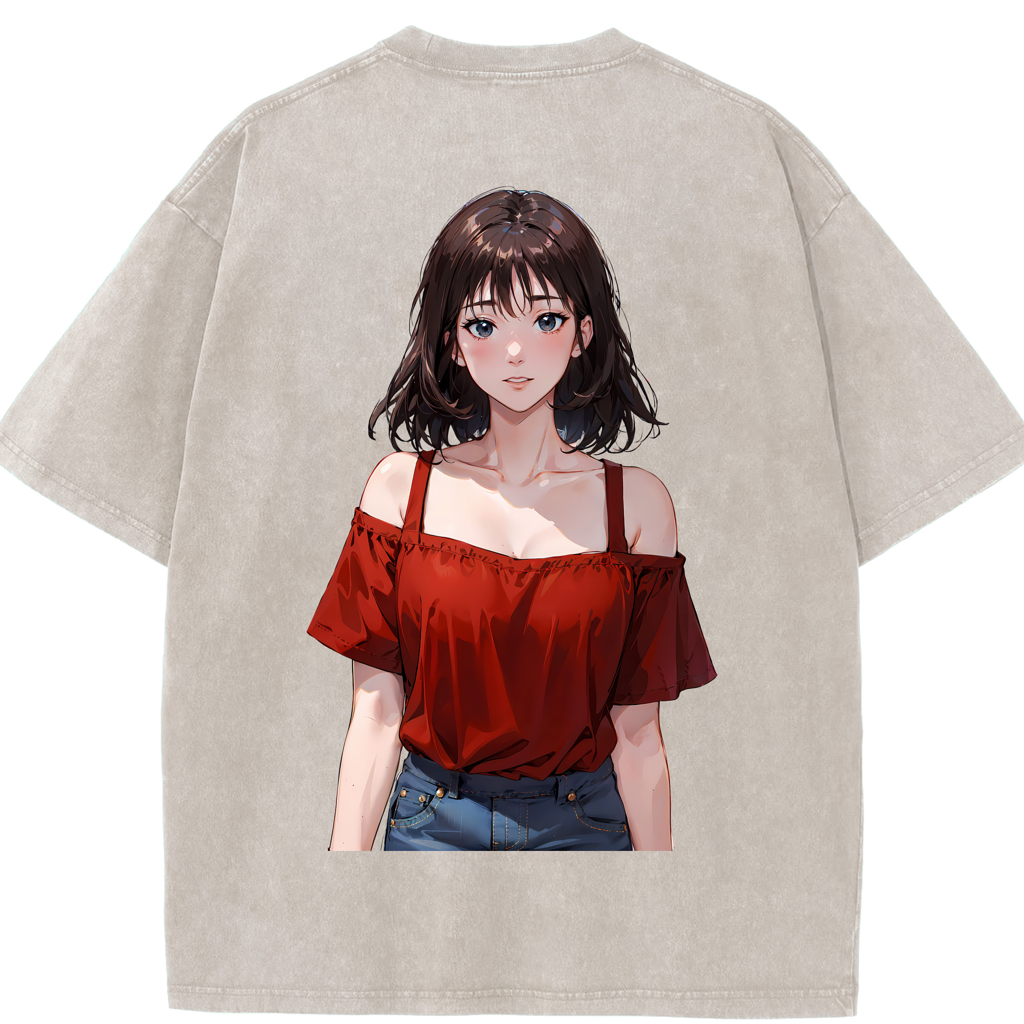 （画像用） SLAM DUNK／スラムダンク 綿100% ヴィンテージ風 半袖Tシャツ（背面プリント）