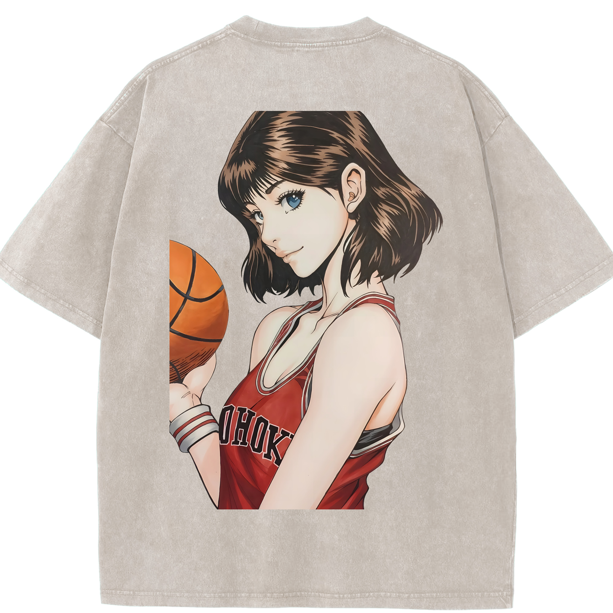 （画像用） SLAM DUNK／スラムダンク 綿100% ヴィンテージ風 半袖Tシャツ（背面プリント）