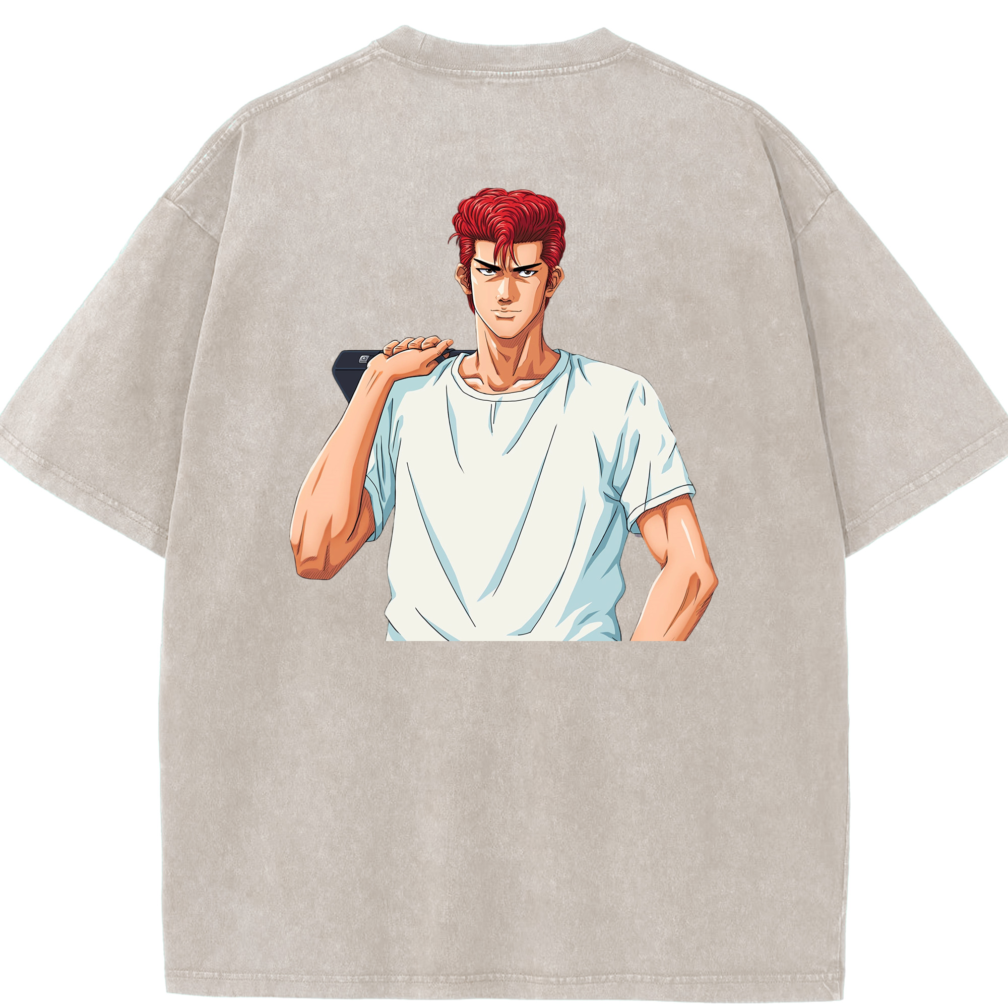 （画像用） SLAM DUNK／スラムダンク 綿100% ヴィンテージ風 半袖Tシャツ（背面プリント）