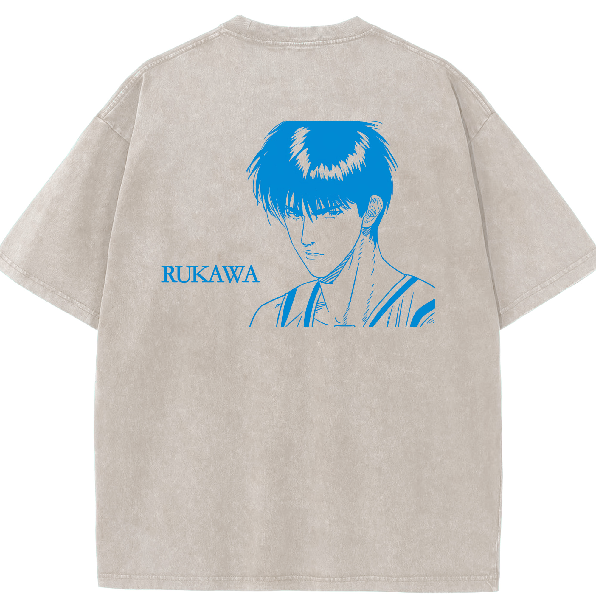 （画像用） SLAM DUNK／スラムダンク 綿100% ヴィンテージ風 半袖Tシャツ（背面プリント）