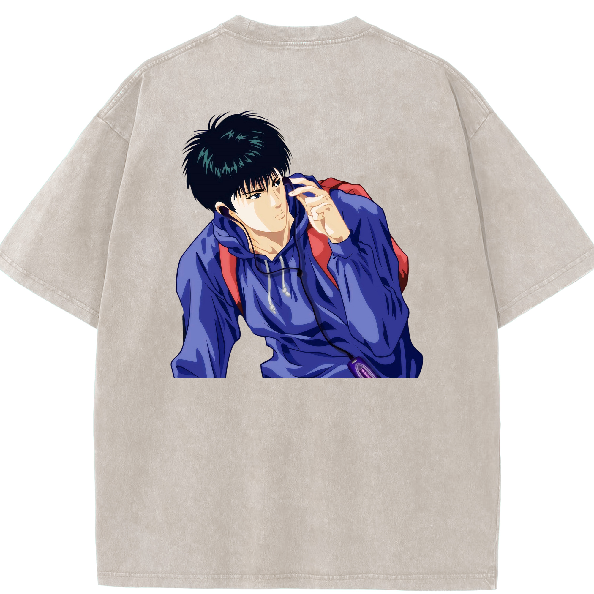 （画像用） SLAM DUNK／スラムダンク 綿100% ヴィンテージ風 半袖Tシャツ（背面プリント）