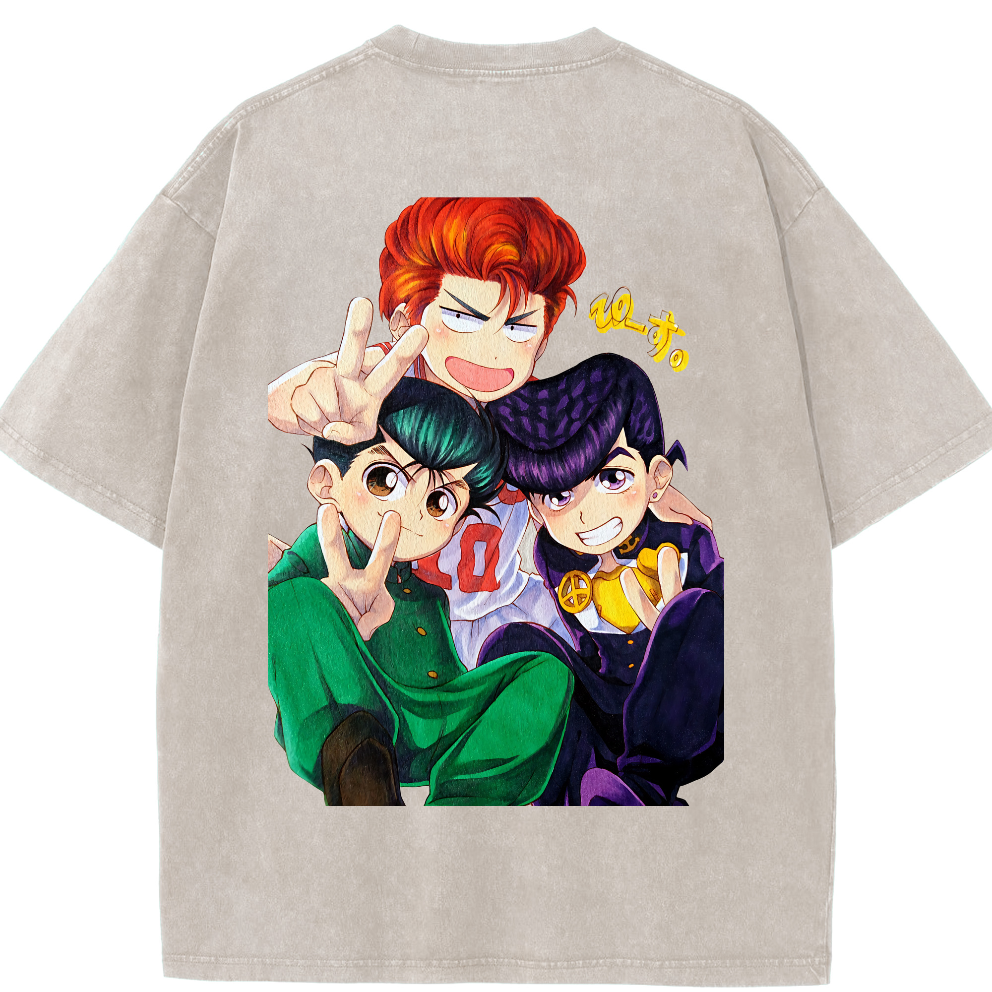 （画像用） SLAM DUNK／スラムダンク 綿100% ヴィンテージ風 半袖Tシャツ（背面プリント）