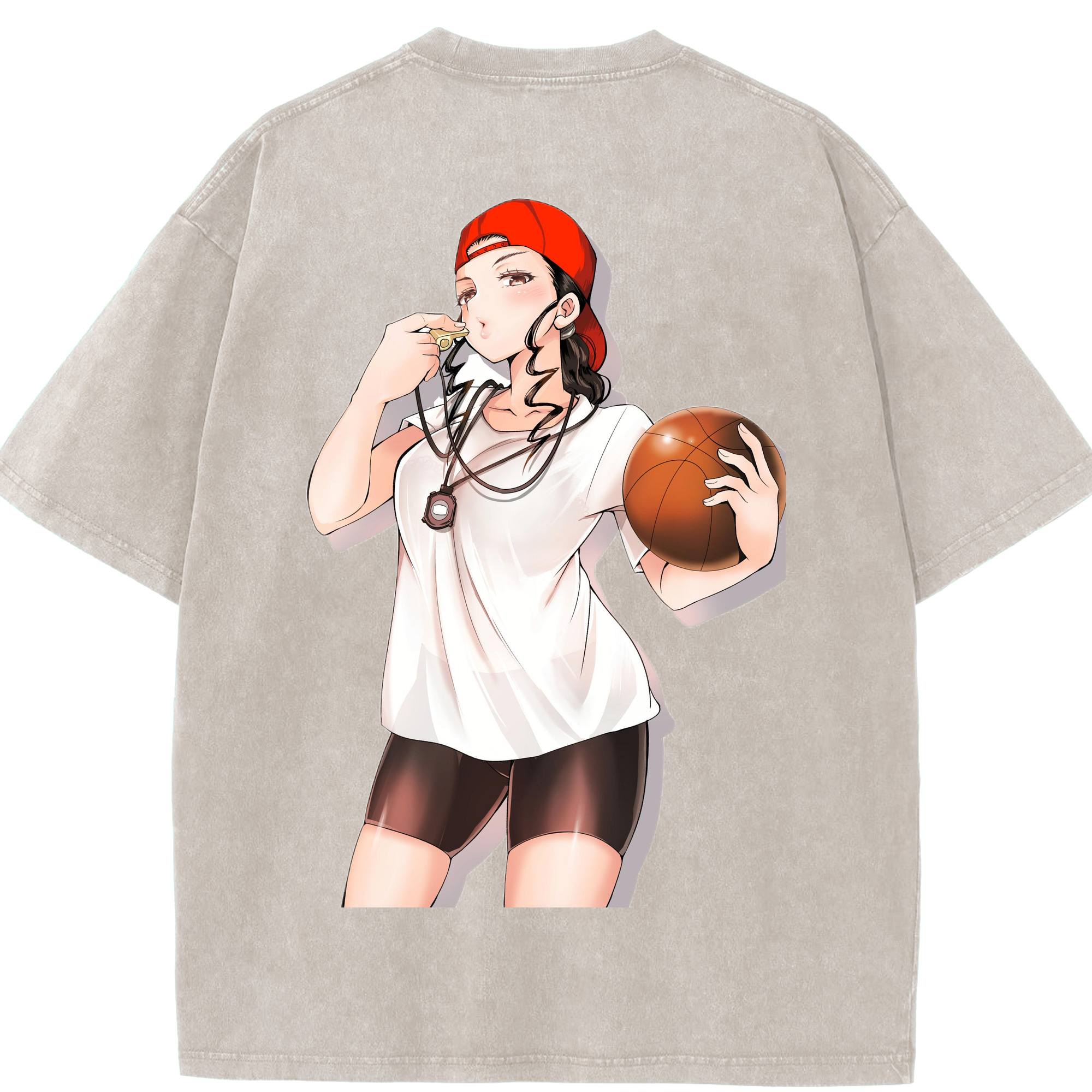 SLAM DUNK／スラムダンク 綿100% ヴィンテージ風 半袖Tシャツ（背面プリント）