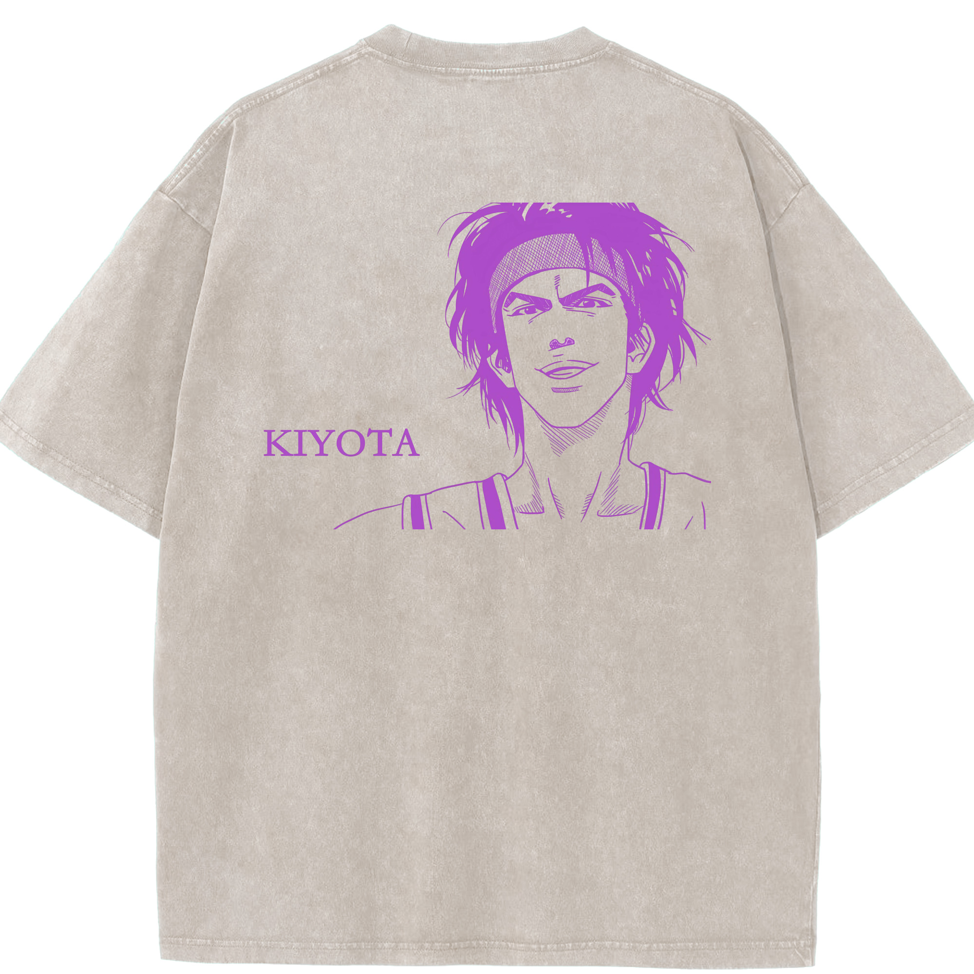 （画像用） SLAM DUNK／スラムダンク 綿100% ヴィンテージ風 半袖Tシャツ（背面プリント）