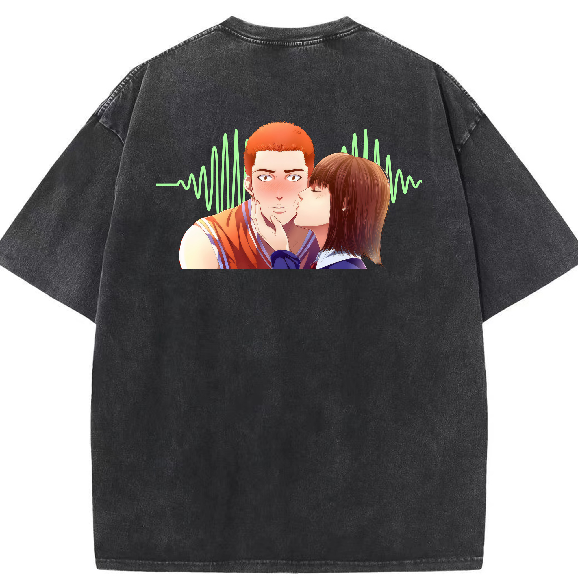 （画像用） SLAM DUNK／スラムダンク 綿100% ヴィンテージ風 半袖Tシャツ（背面プリント）