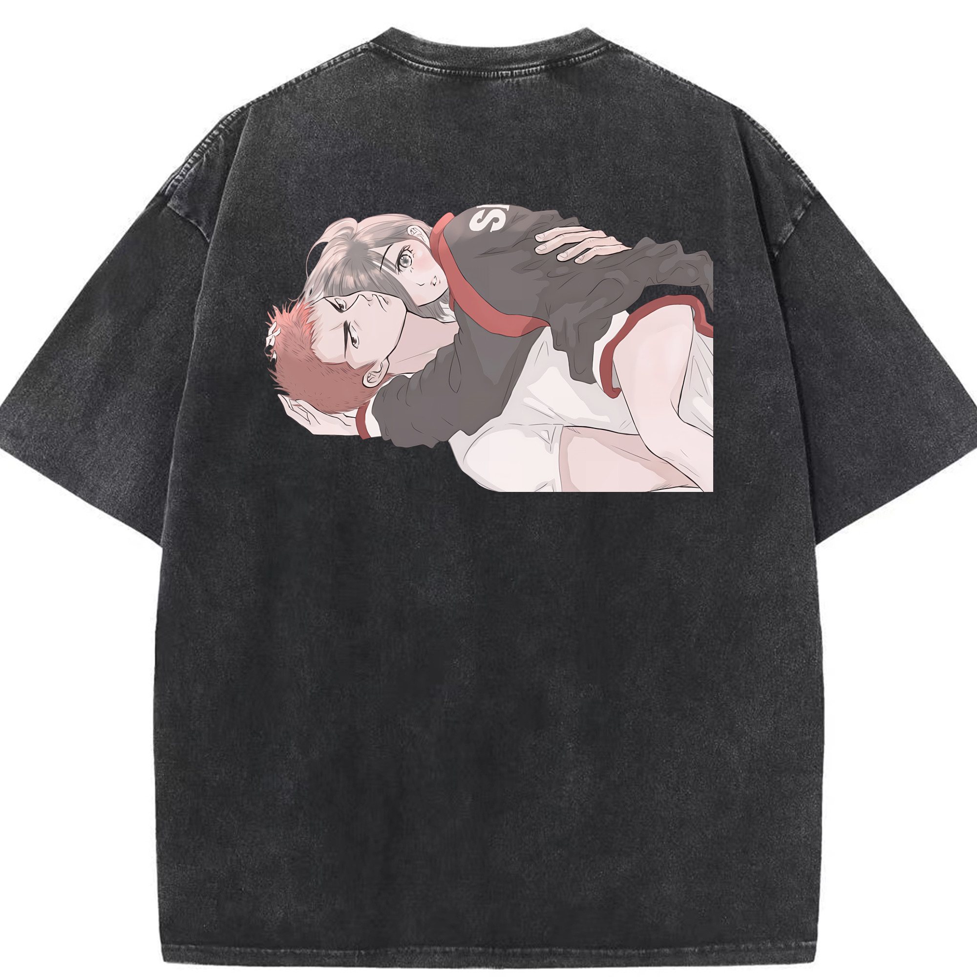 （画像用） SLAM DUNK／スラムダンク 綿100% ヴィンテージ風 半袖Tシャツ（背面プリント）