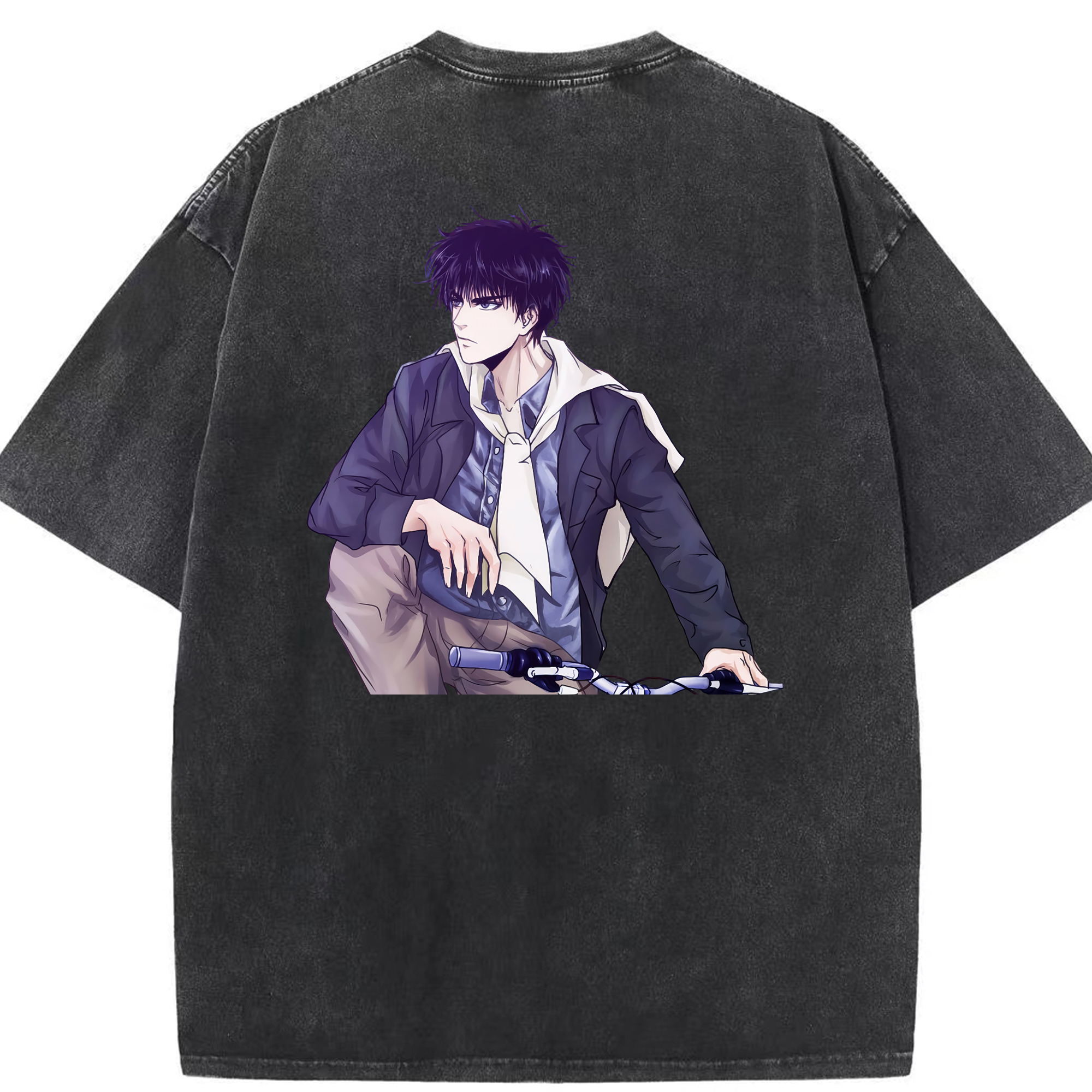 （画像用） SLAM DUNK／スラムダンク 綿100% ヴィンテージ風 半袖Tシャツ（背面プリント）