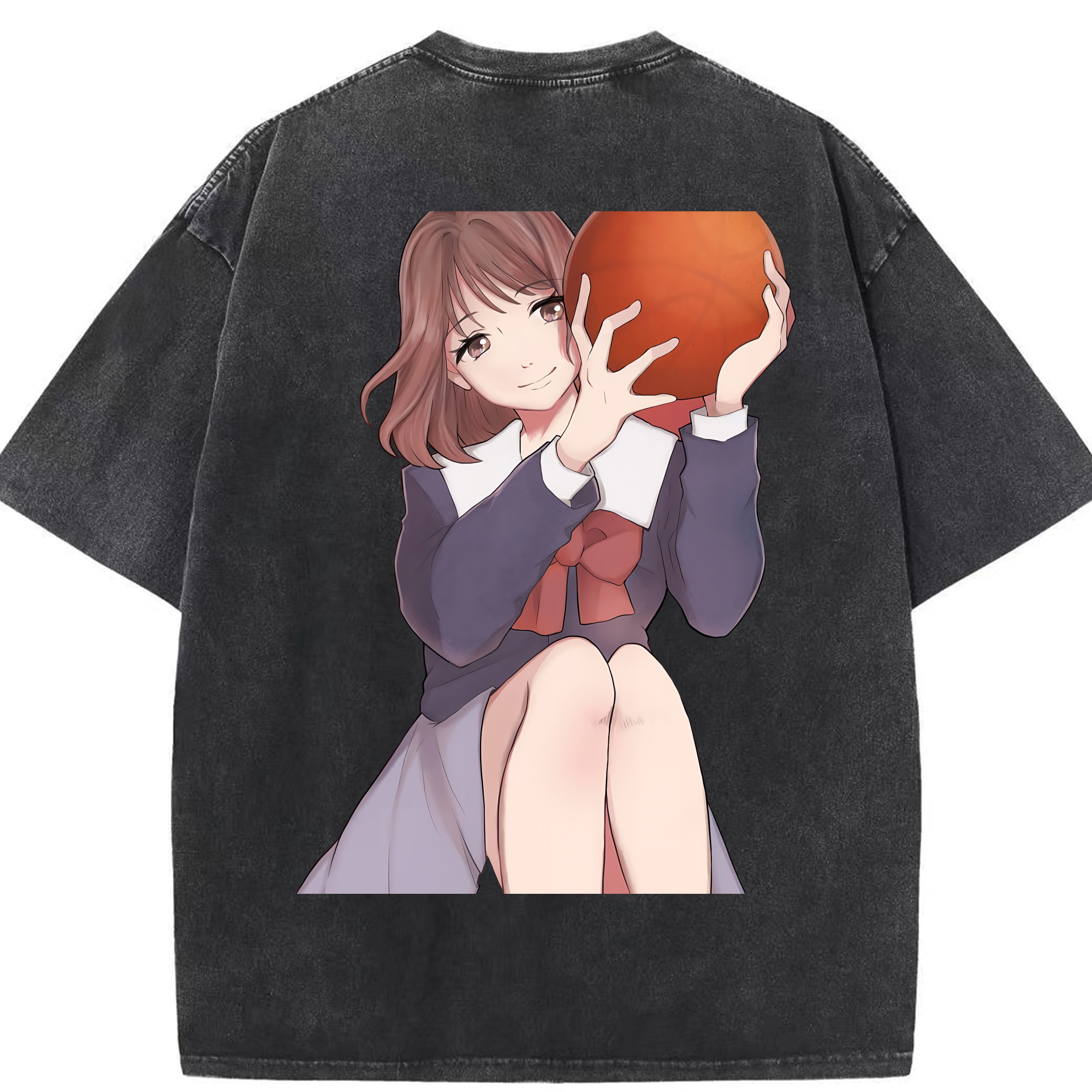 （画像用） SLAM DUNK／スラムダンク 綿100% ヴィンテージ風 半袖Tシャツ（背面プリント）