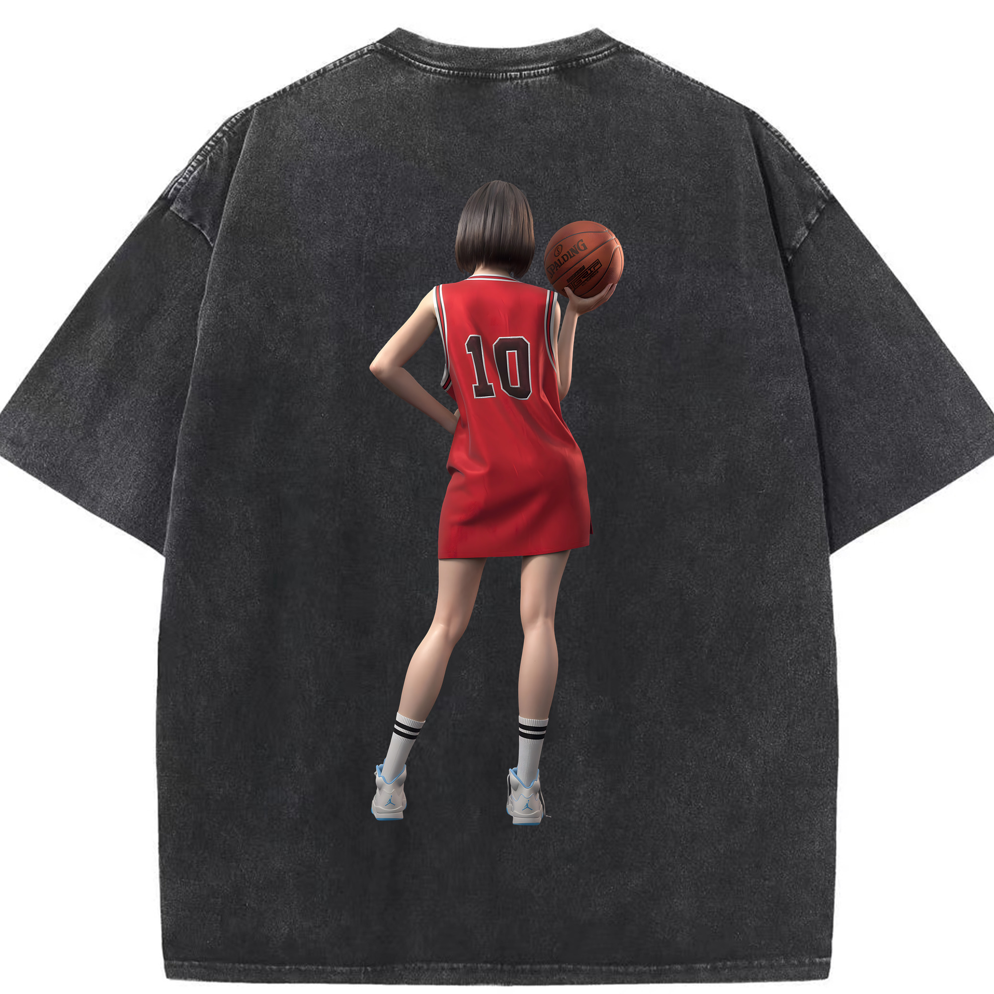 （画像用） SLAM DUNK／スラムダンク 綿100% ヴィンテージ風 半袖Tシャツ（背面プリント）