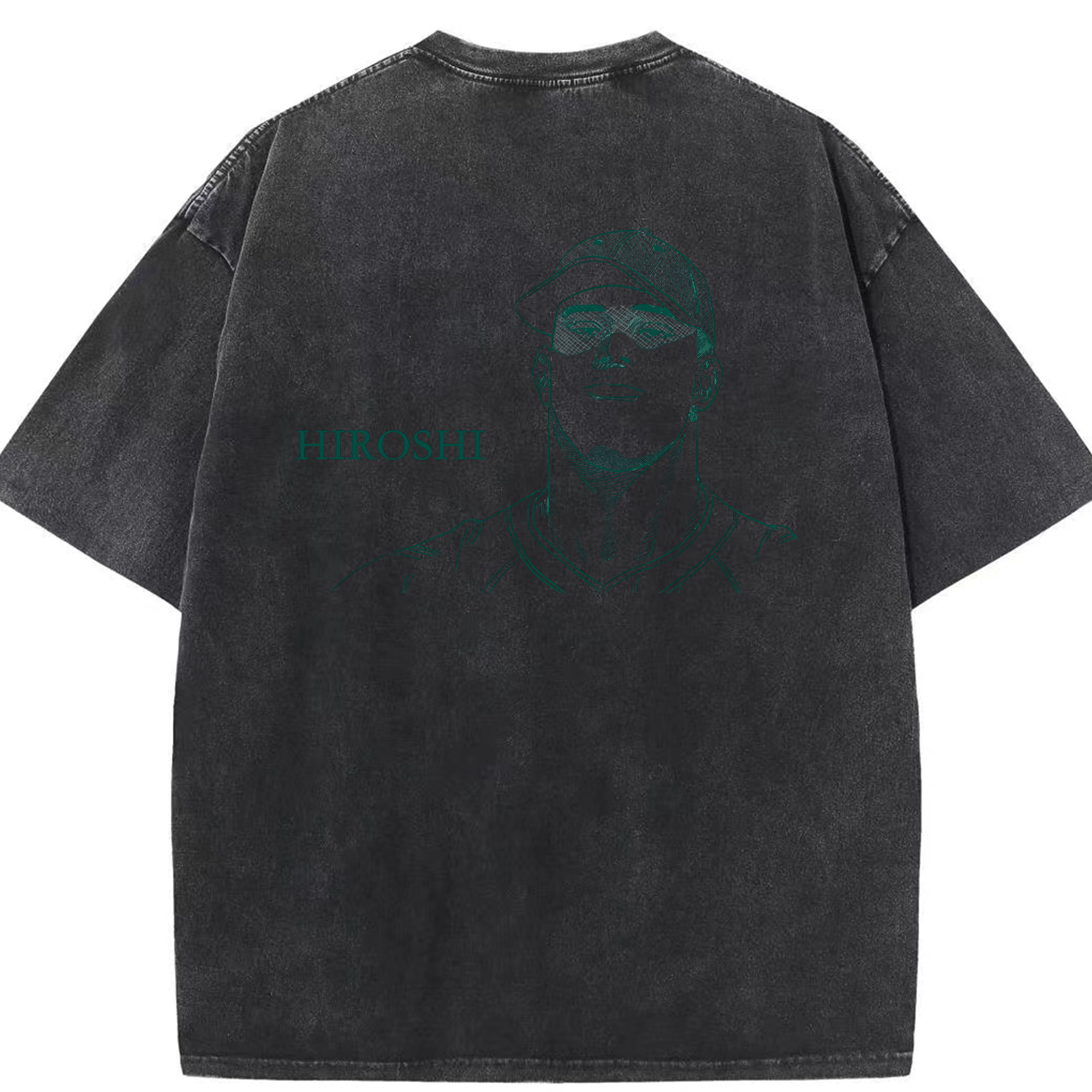 SLAM DUNK／スラムダンク 綿100% ヴィンテージ風 半袖Tシャツ（背面プリント）