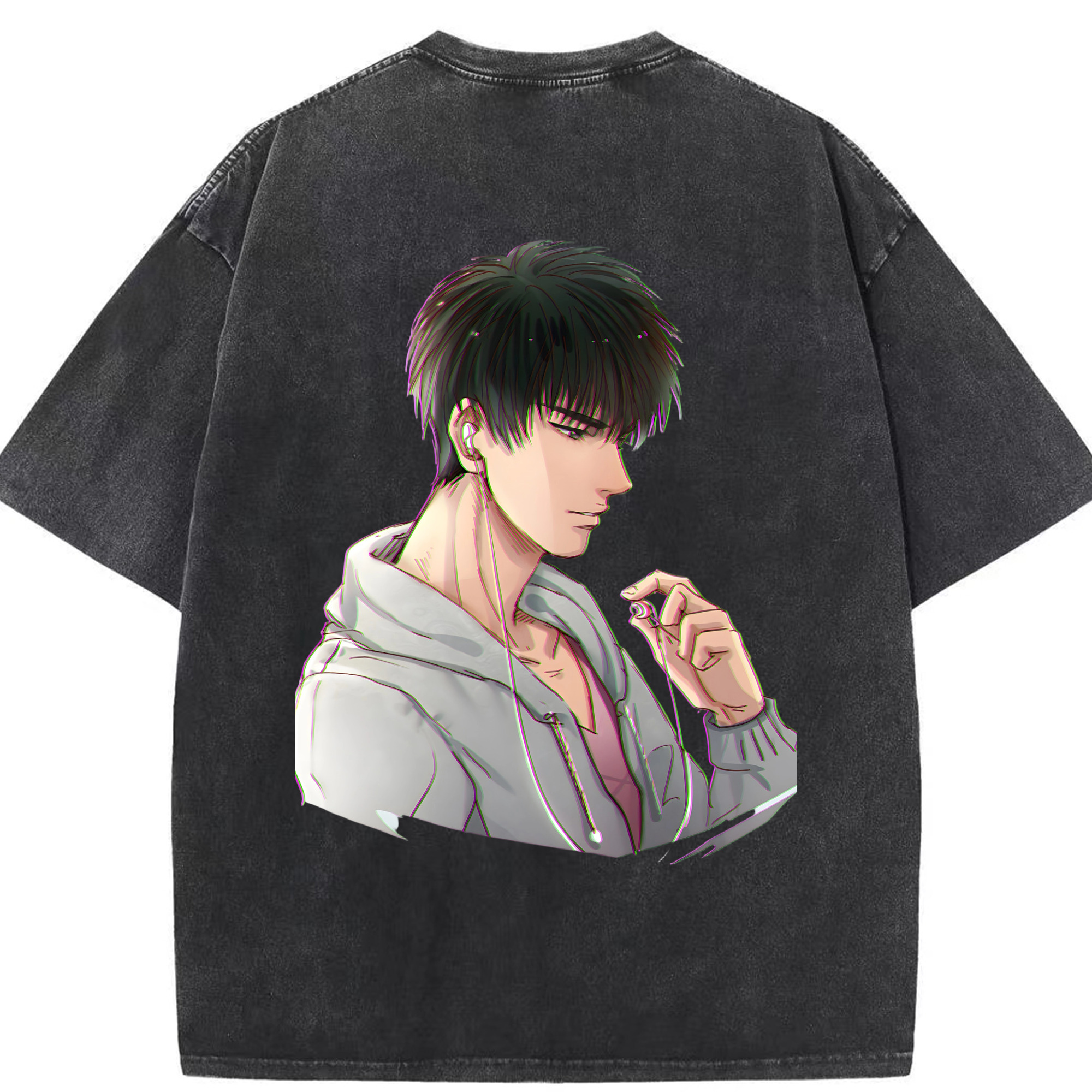 （画像用） SLAM DUNK／スラムダンク 綿100% ヴィンテージ風 半袖Tシャツ（背面プリント）