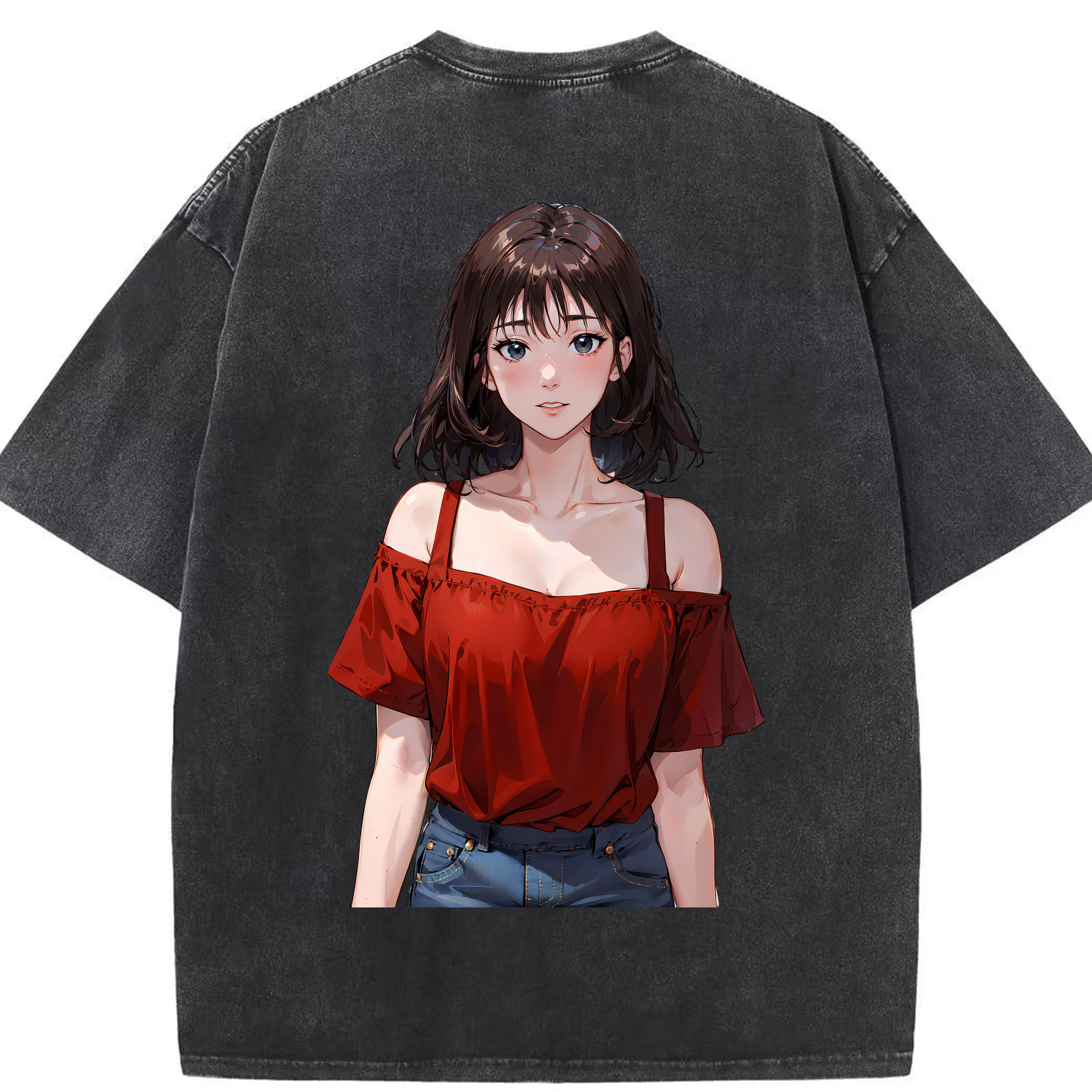 （画像用） SLAM DUNK／スラムダンク 綿100% ヴィンテージ風 半袖Tシャツ（背面プリント）