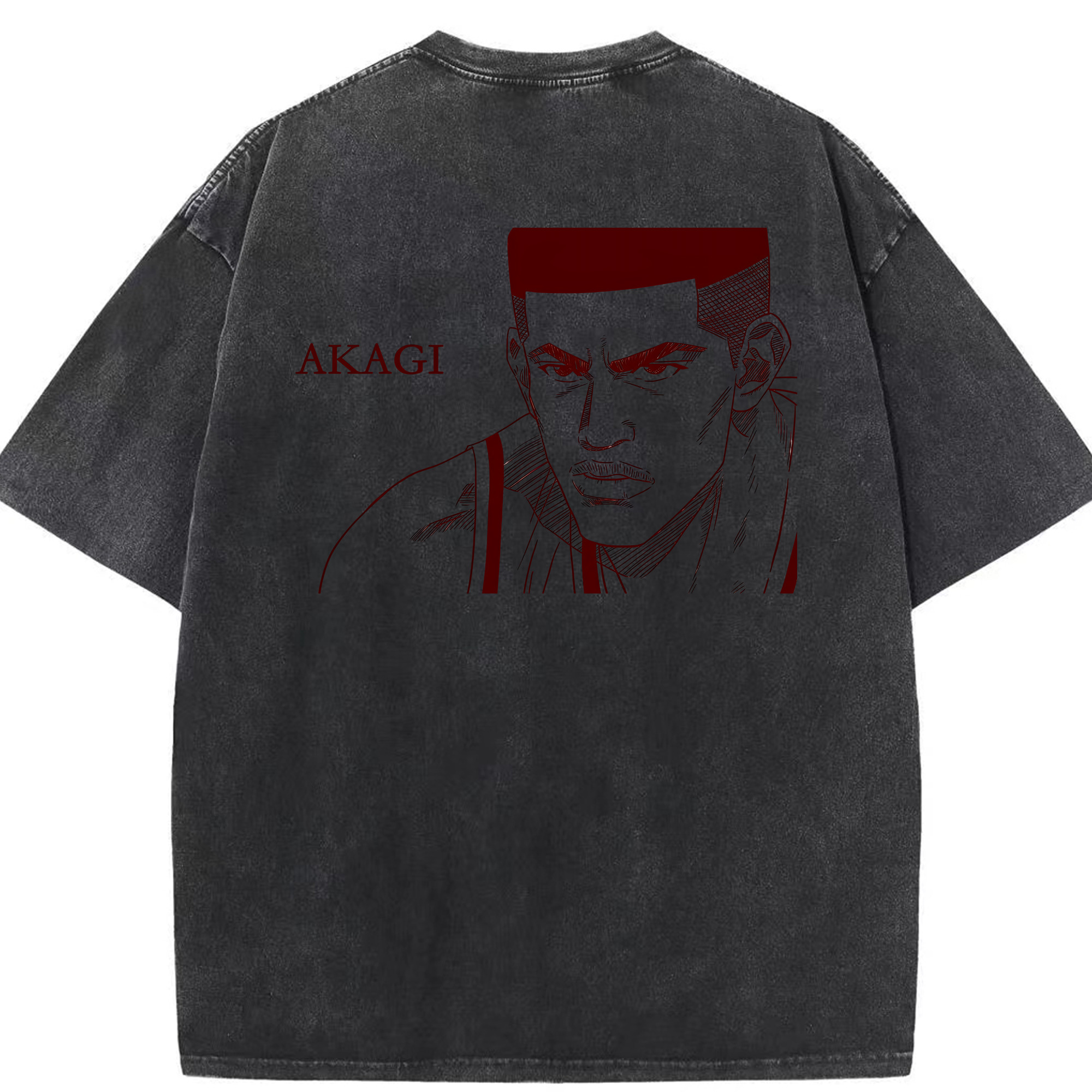 （画像用） SLAM DUNK／スラムダンク 綿100% ヴィンテージ風 半袖Tシャツ（背面プリント）