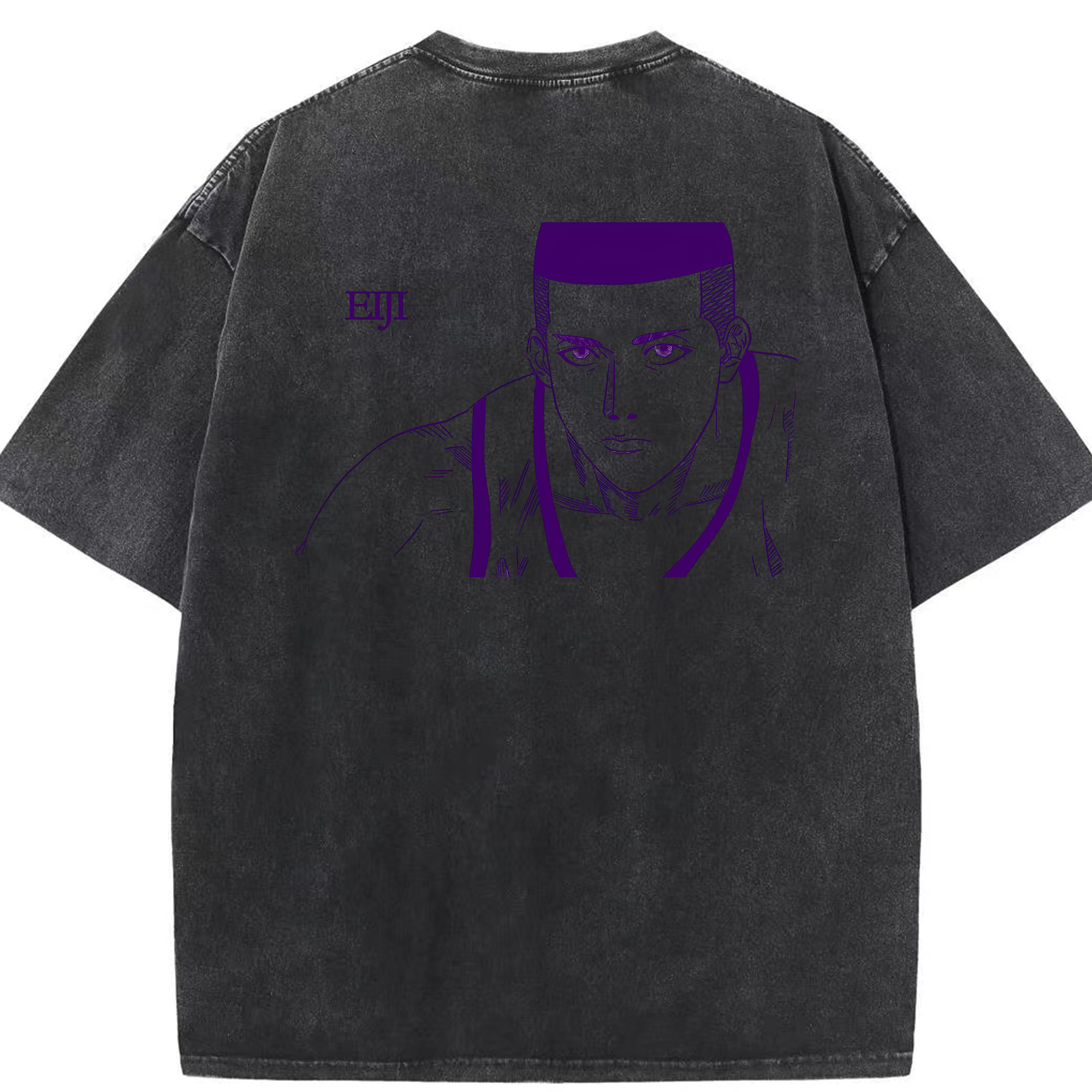 SLAM DUNK／スラムダンク 綿100% ヴィンテージ風 半袖Tシャツ（背面プリント）