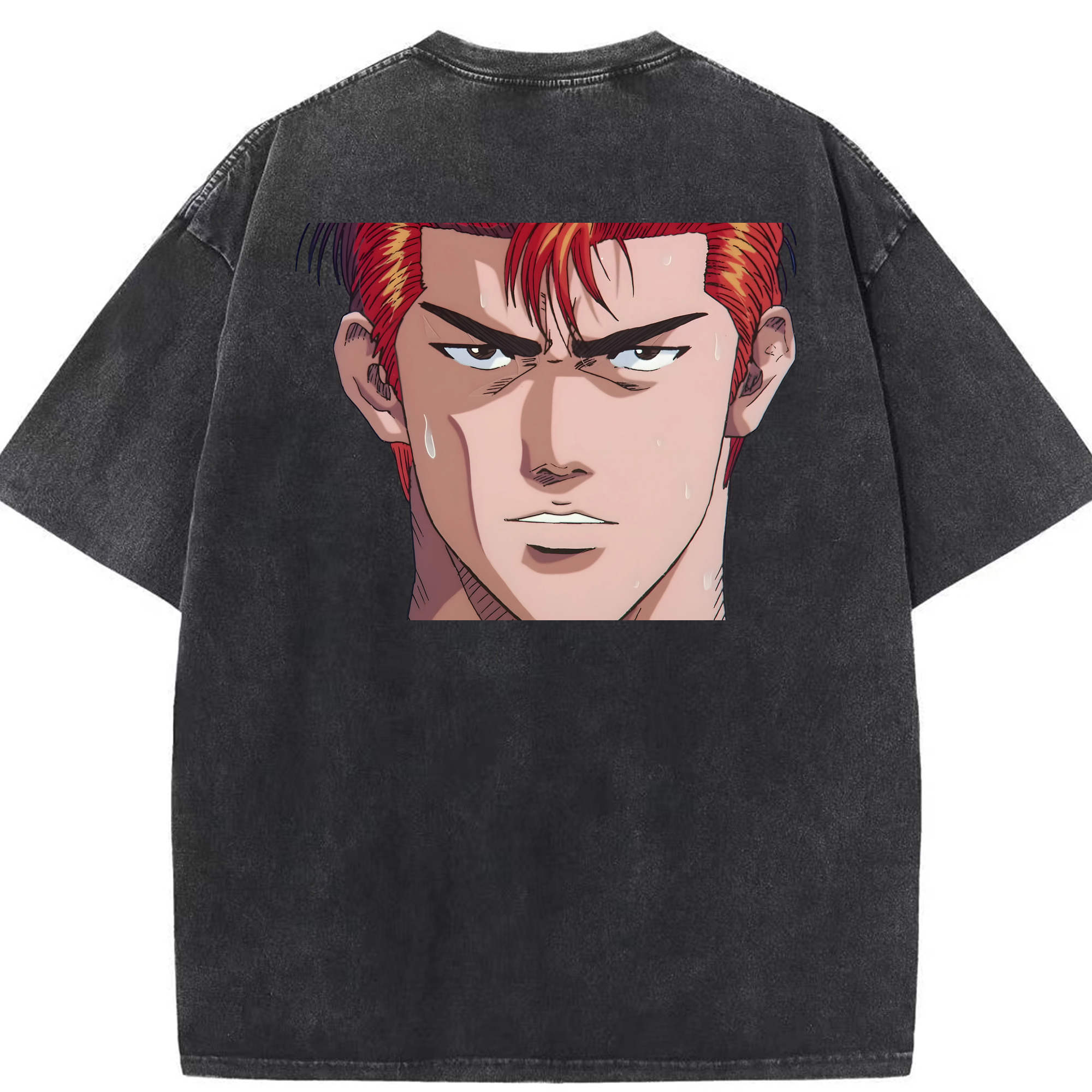 （画像用） SLAM DUNK／スラムダンク 綿100% ヴィンテージ風 半袖Tシャツ（背面プリント）