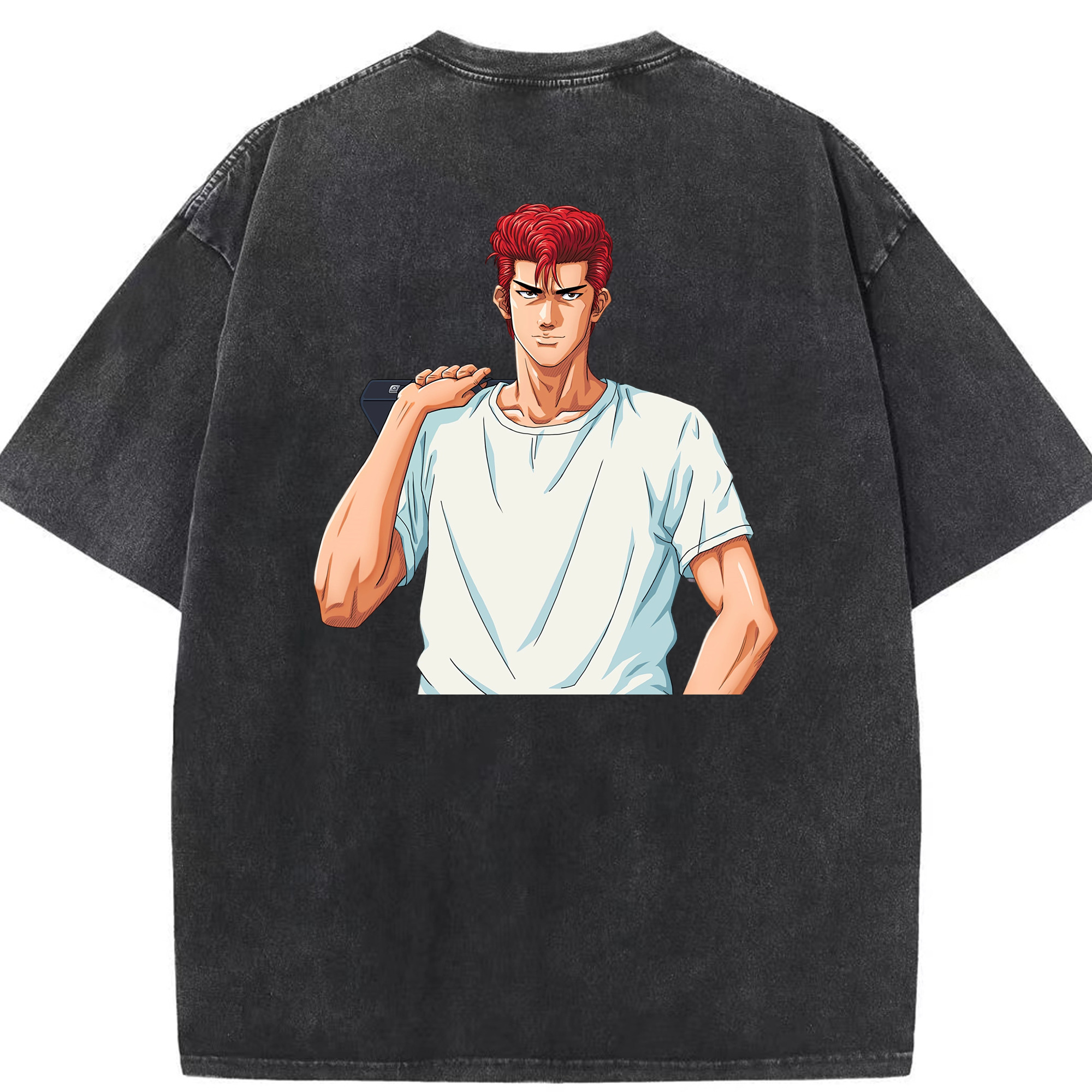 （画像用） SLAM DUNK／スラムダンク 綿100% ヴィンテージ風 半袖Tシャツ（背面プリント）