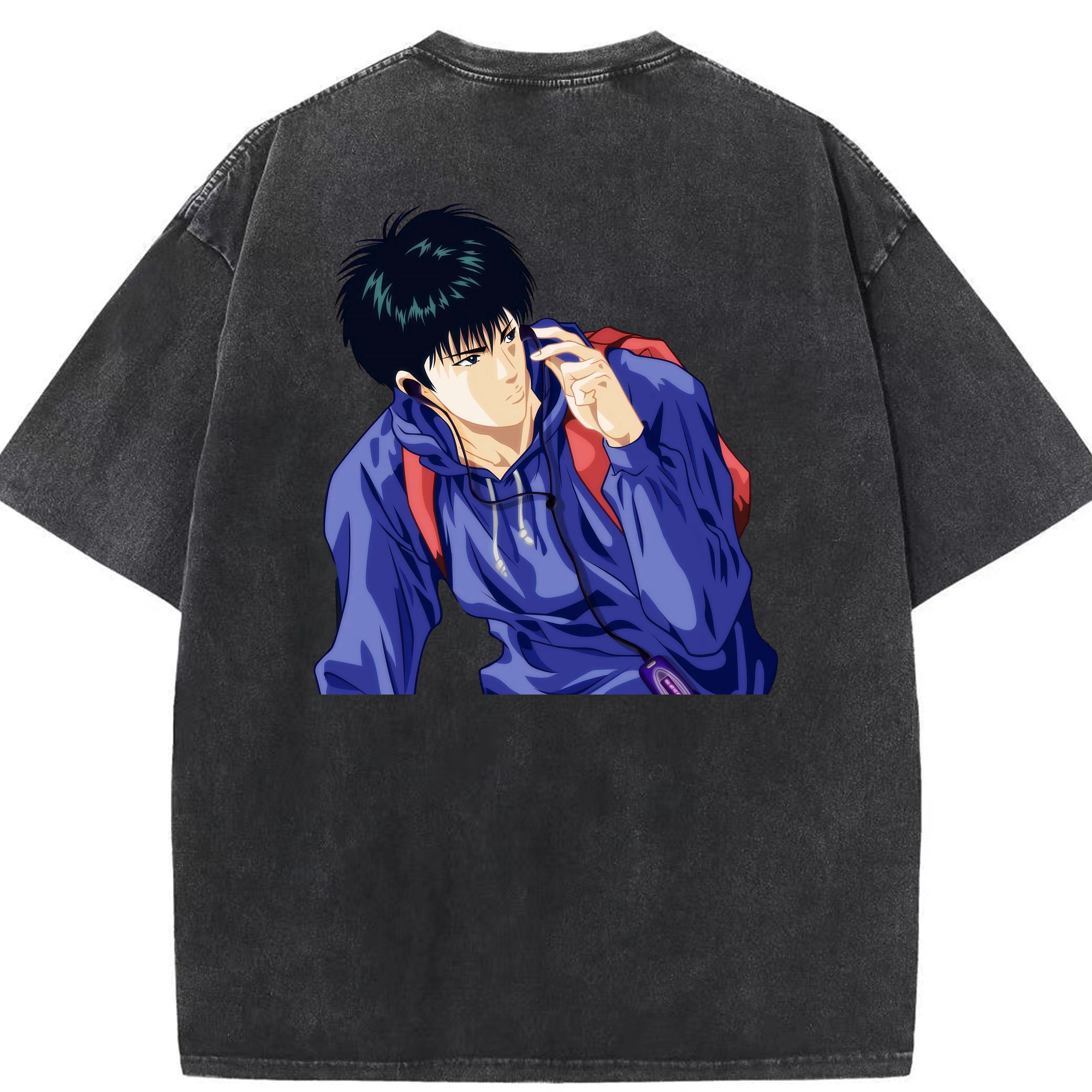 （画像用） SLAM DUNK／スラムダンク 綿100% ヴィンテージ風 半袖Tシャツ（背面プリント）