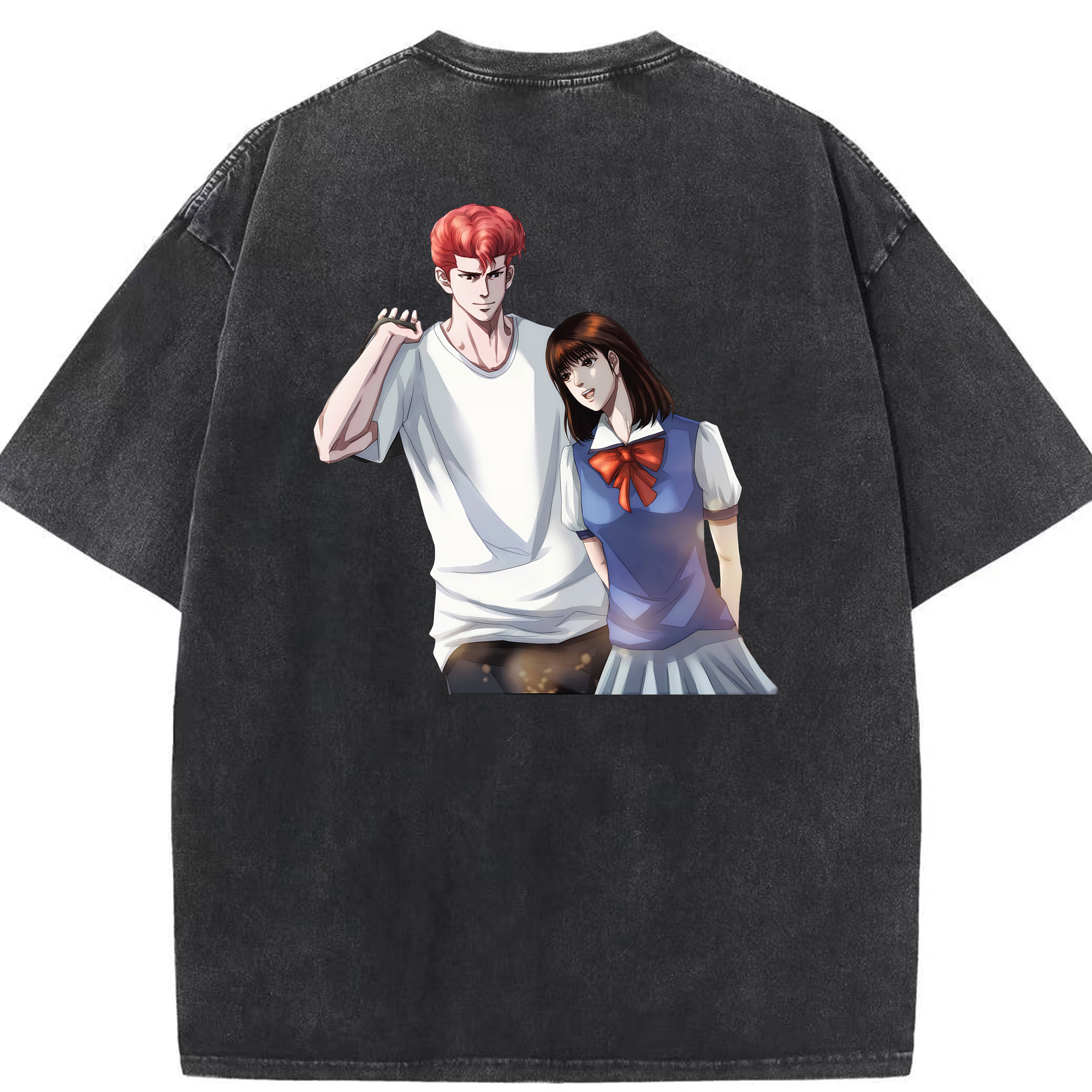 （画像用） SLAM DUNK／スラムダンク 綿100% ヴィンテージ風 半袖Tシャツ（背面プリント）