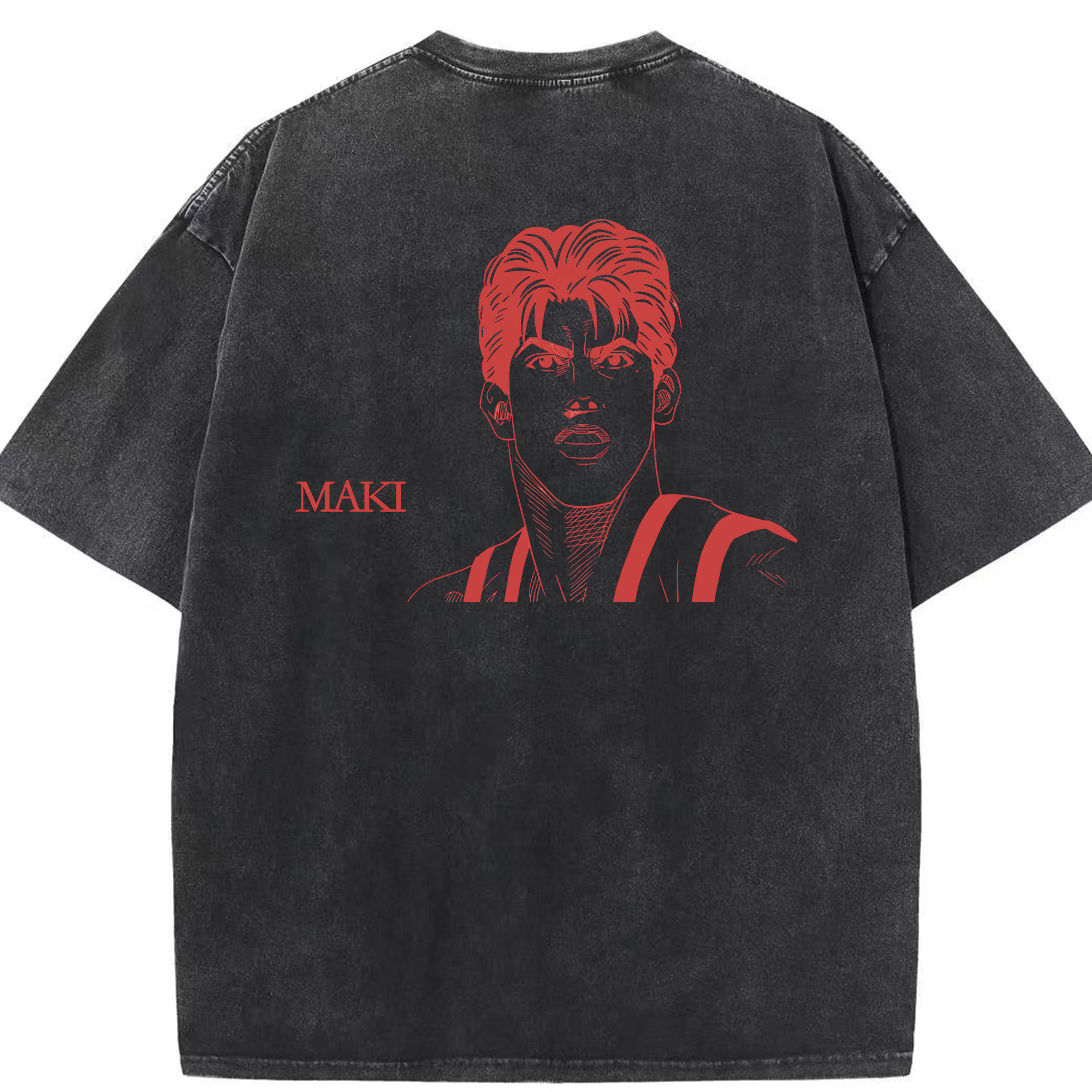 （画像用） SLAM DUNK／スラムダンク 綿100% ヴィンテージ風 半袖Tシャツ（背面プリント）