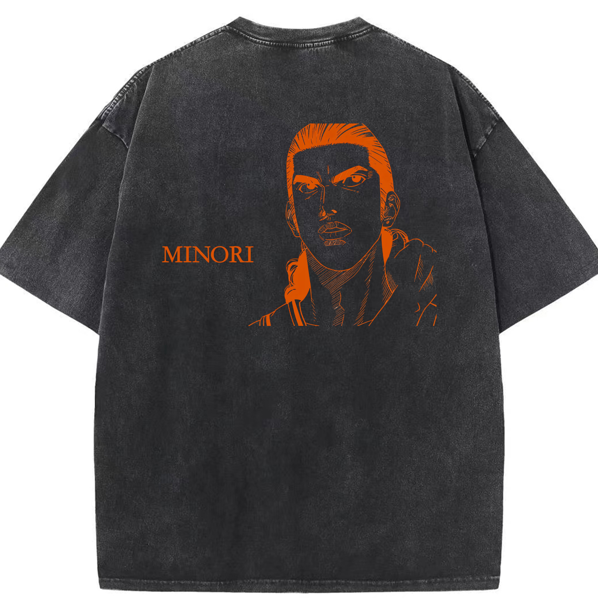 （画像用） SLAM DUNK／スラムダンク 綿100% ヴィンテージ風 半袖Tシャツ（背面プリント）