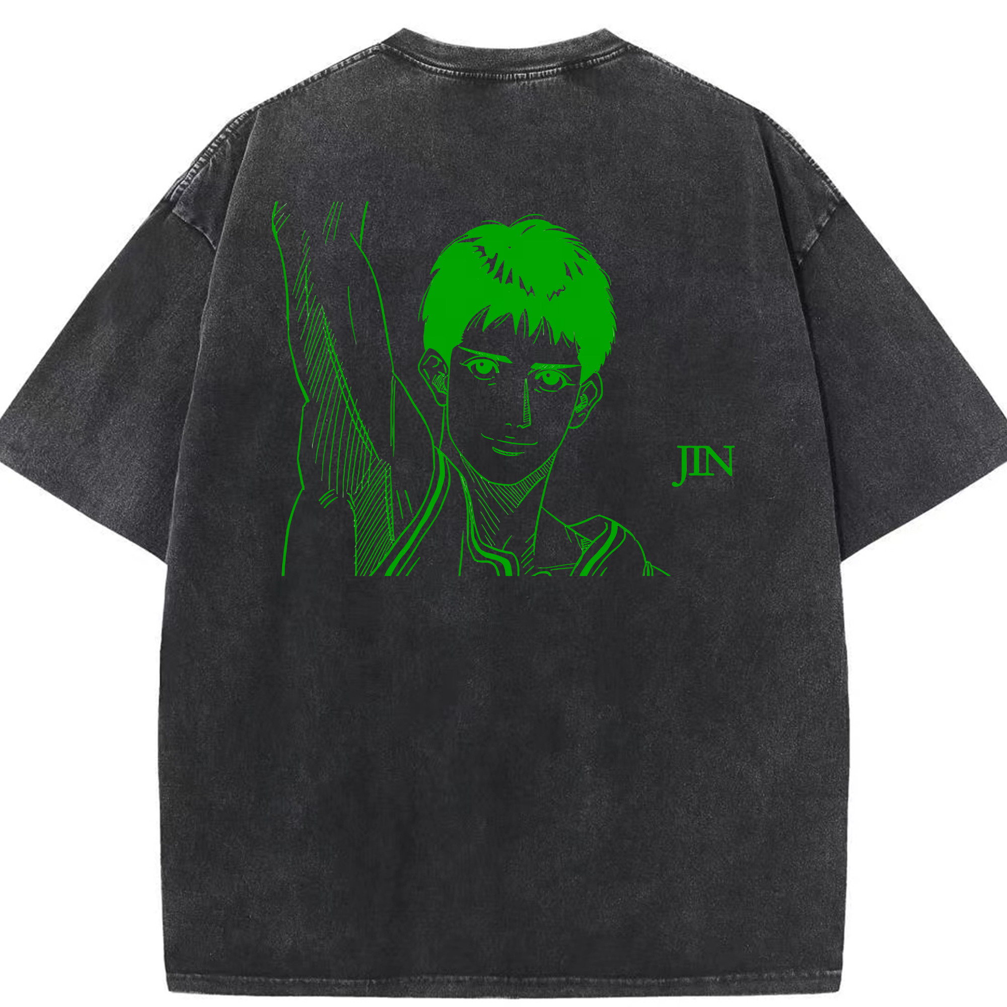 （画像用） SLAM DUNK／スラムダンク 綿100% ヴィンテージ風 半袖Tシャツ（背面プリント）