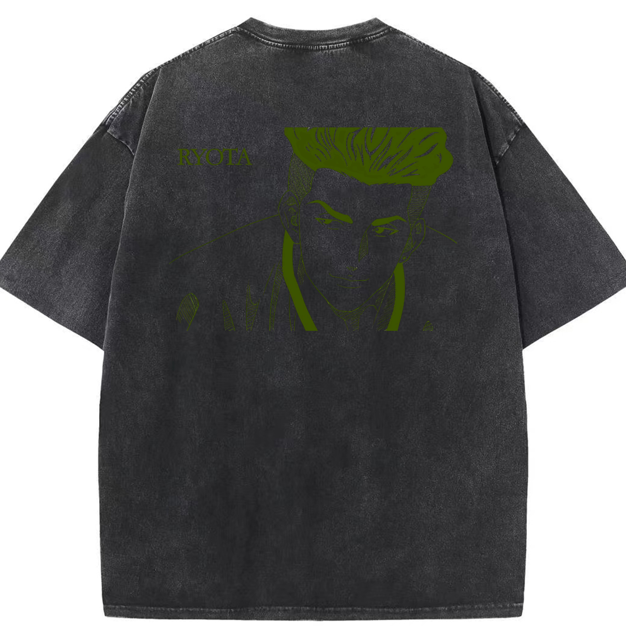 SLAM DUNK／スラムダンク 綿100% ヴィンテージ風 半袖Tシャツ（背面プリント）