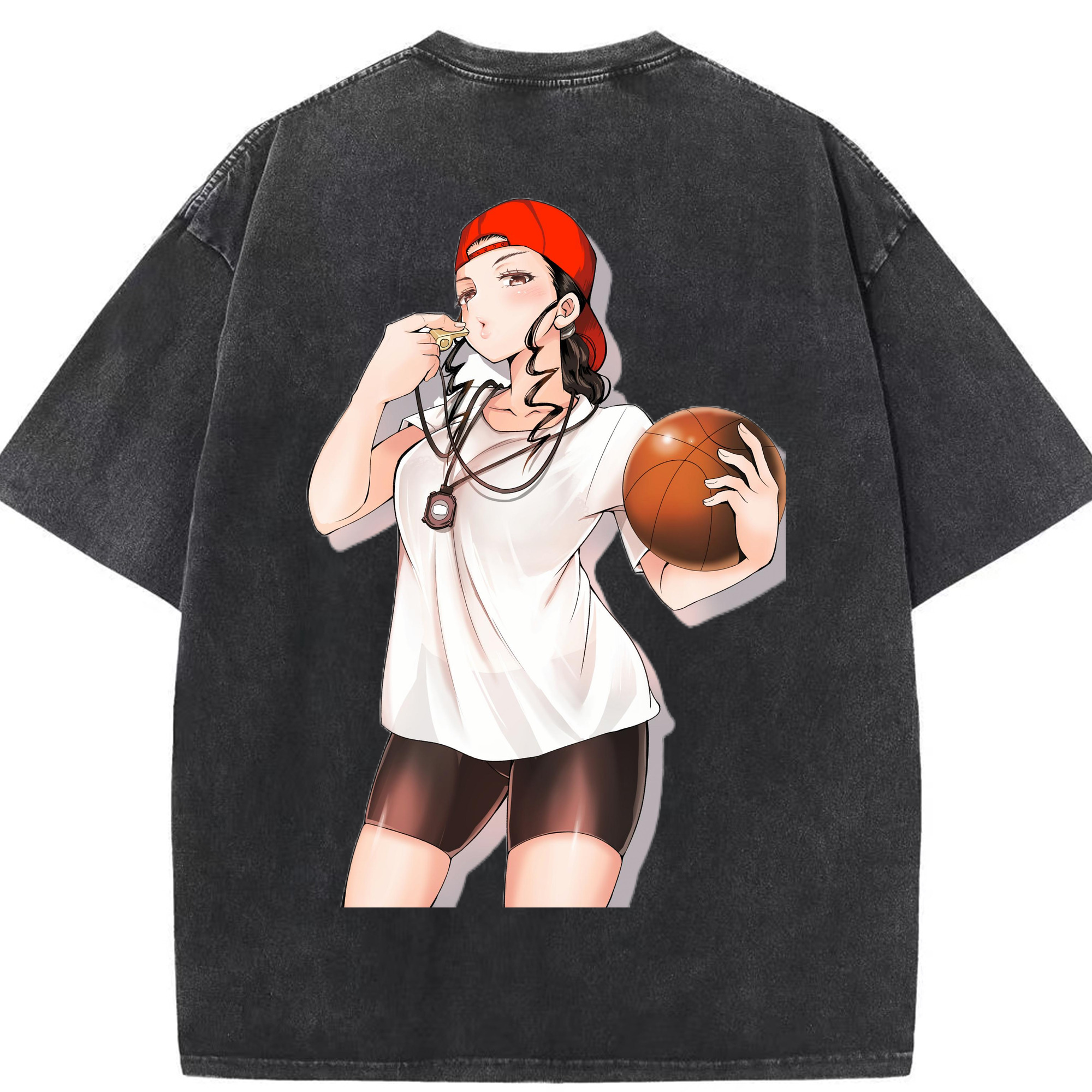 SLAM DUNK／スラムダンク 綿100% ヴィンテージ風 半袖Tシャツ（背面プリント）