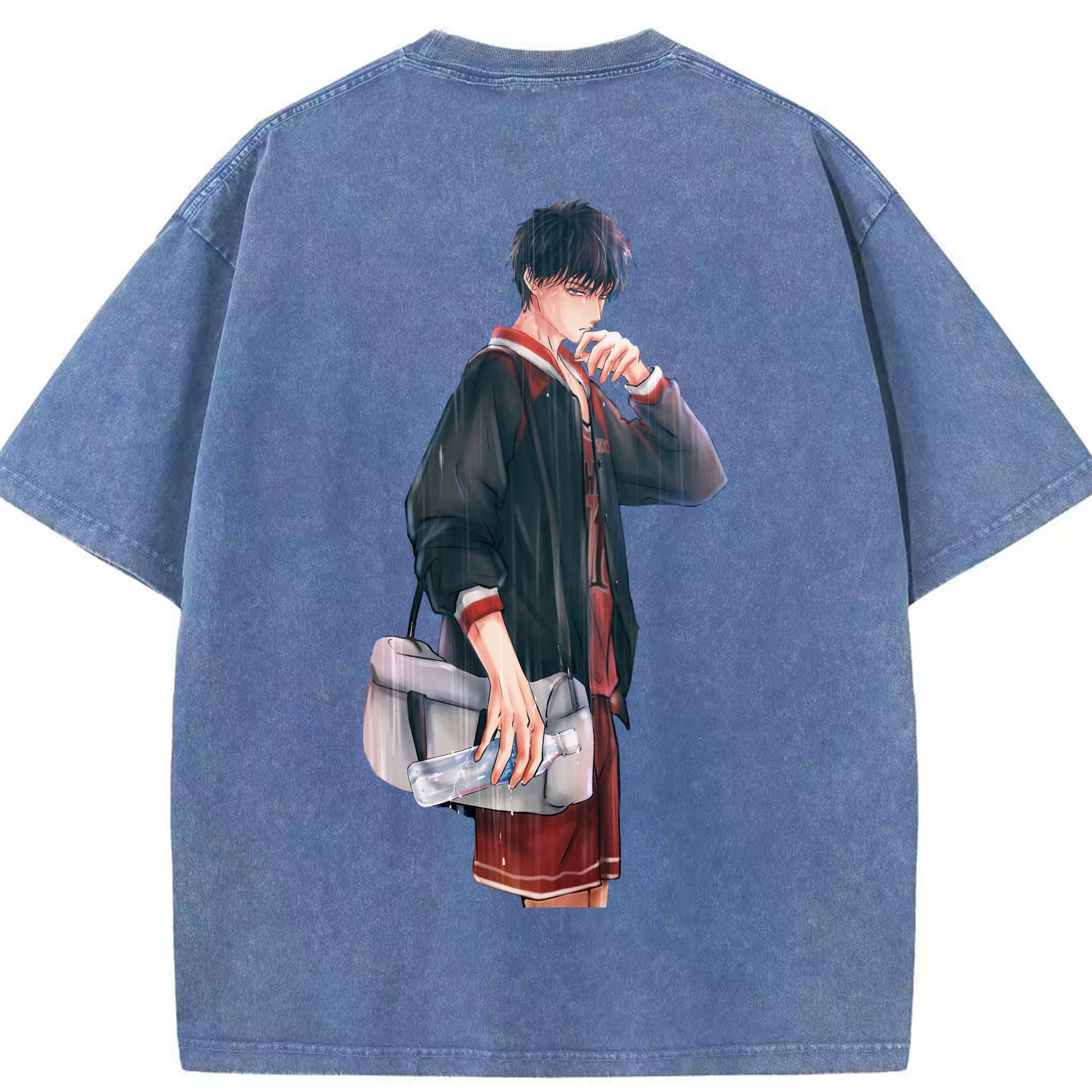 （画像用） SLAM DUNK／スラムダンク 綿100% ヴィンテージ風 半袖Tシャツ（背面プリント）