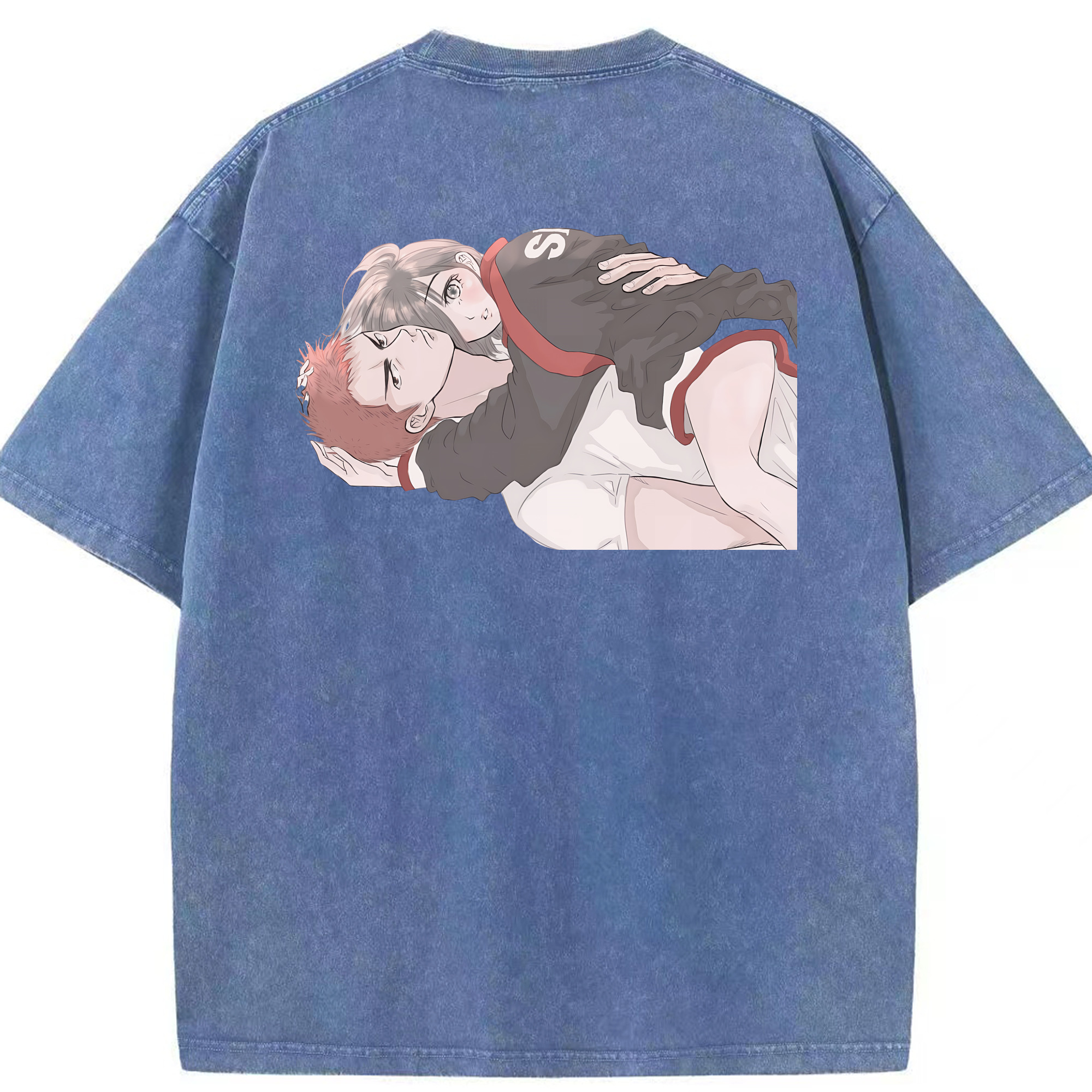 （画像用） SLAM DUNK／スラムダンク 綿100% ヴィンテージ風 半袖Tシャツ（背面プリント）
